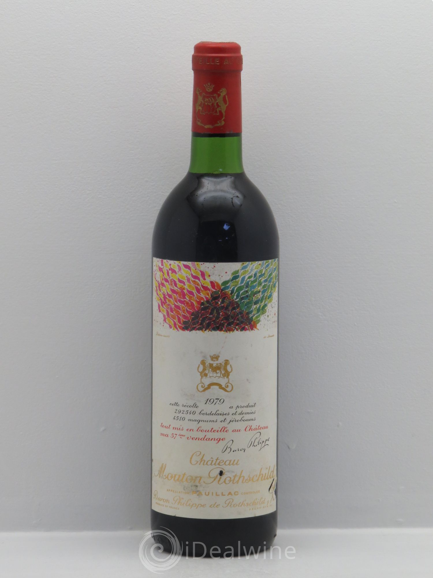 Château Mouton Rothschild 1er Grand Cru Classé (sans prix de réserve) 1979 - Lot de 1 bouteille - 0