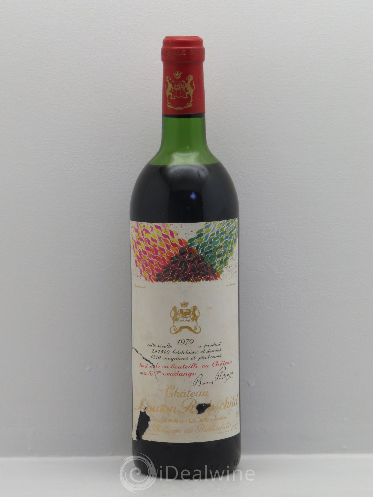 Château Mouton Rothschild 1er Grand Cru Classé (sans prix de réserve) 1979 - Lot de 1 bouteille - 0