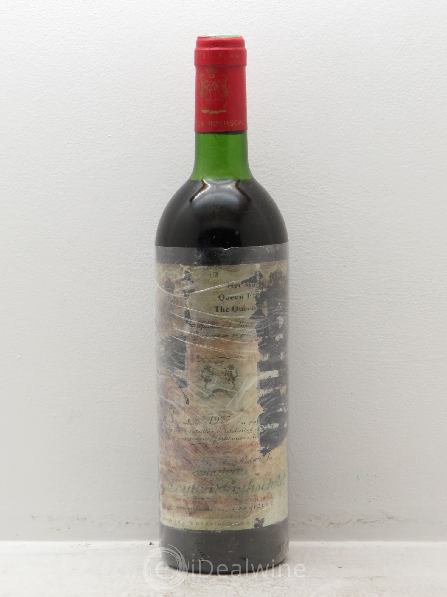 Château Mouton Rothschild 1er Grand Cru Classé (sans prix de réserve) 1977 - Lot de 1 bouteille - 0
