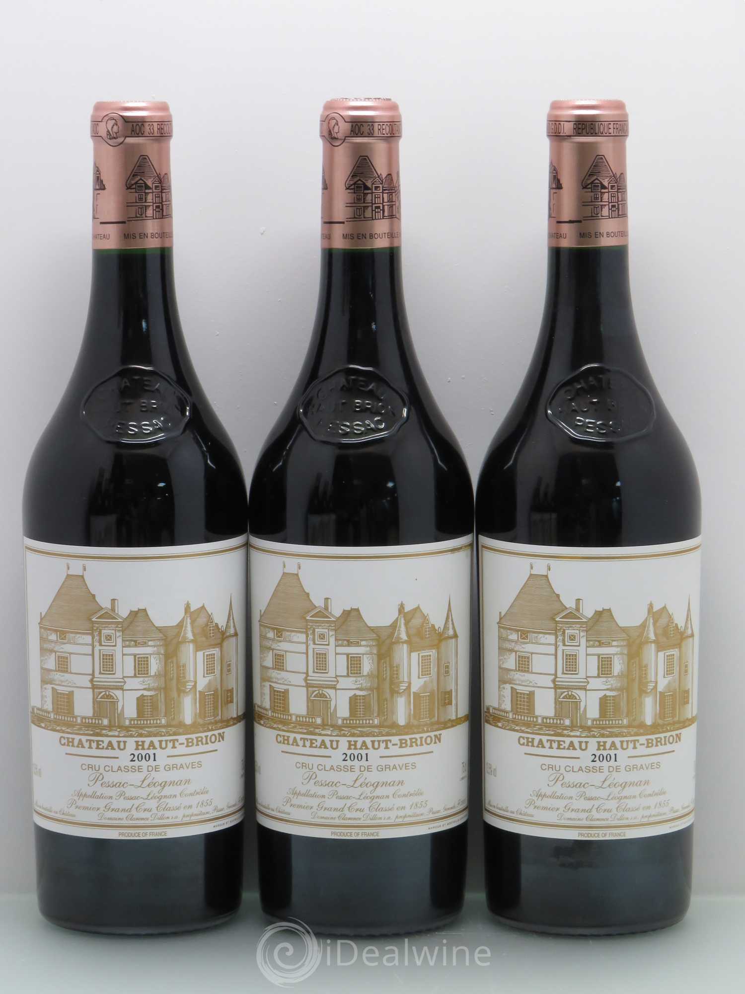 Château Haut Brion 1er Grand Cru Classé 2001 - Lot de 6 bouteilles - 1