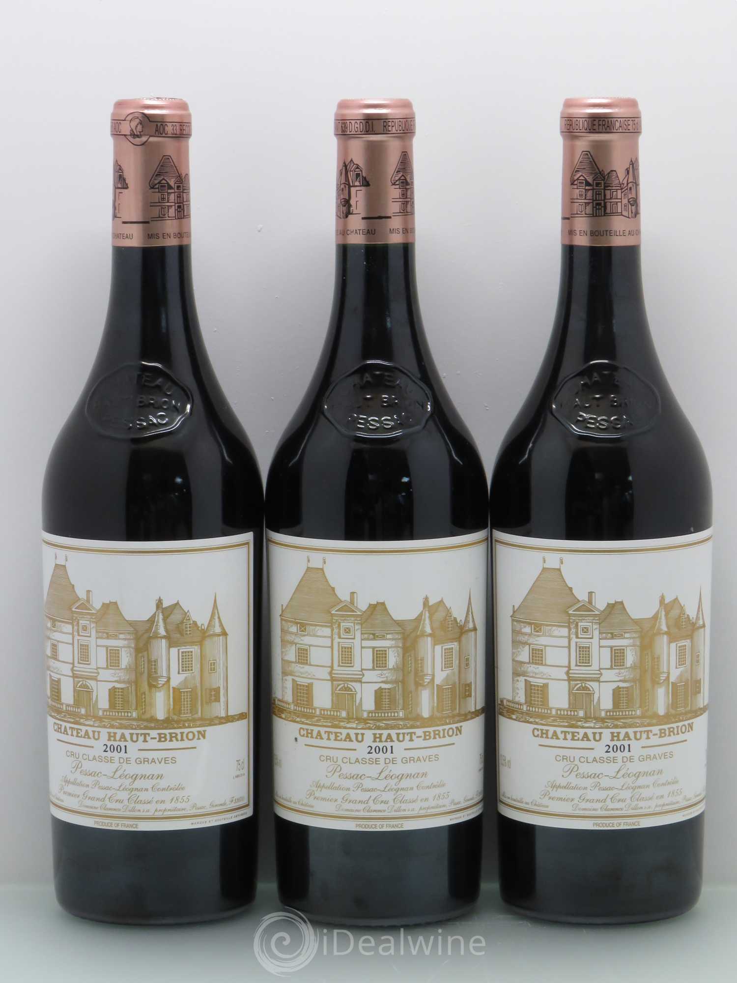 Château Haut Brion 1er Grand Cru Classé 2001 - Lot de 6 bouteilles - 2