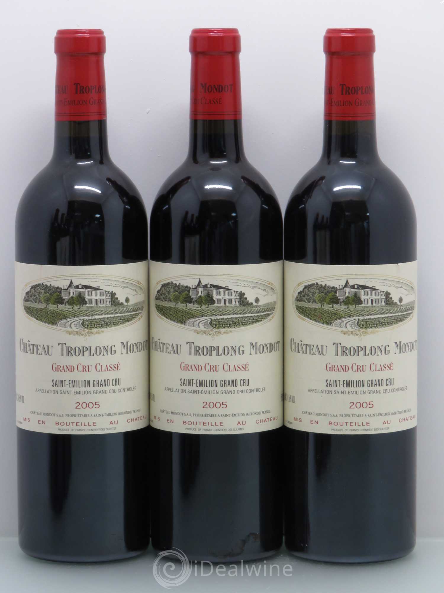 Château Troplong Mondot 1er Grand Cru Classé B 2005 - Lot de 6 bouteilles - 1