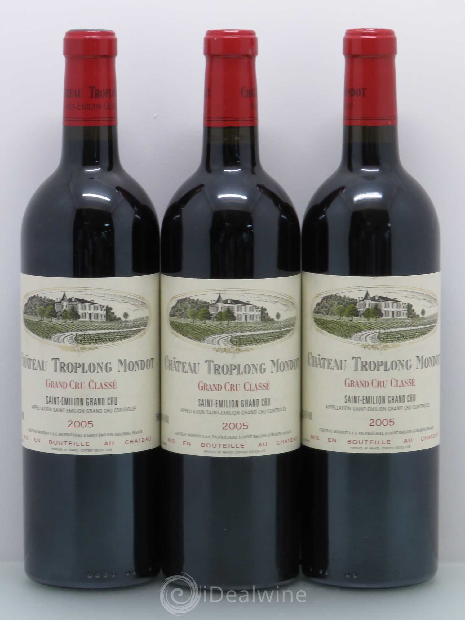 Château Troplong Mondot 1er Grand Cru Classé B 2005 - Lot de 6 bouteilles - 2