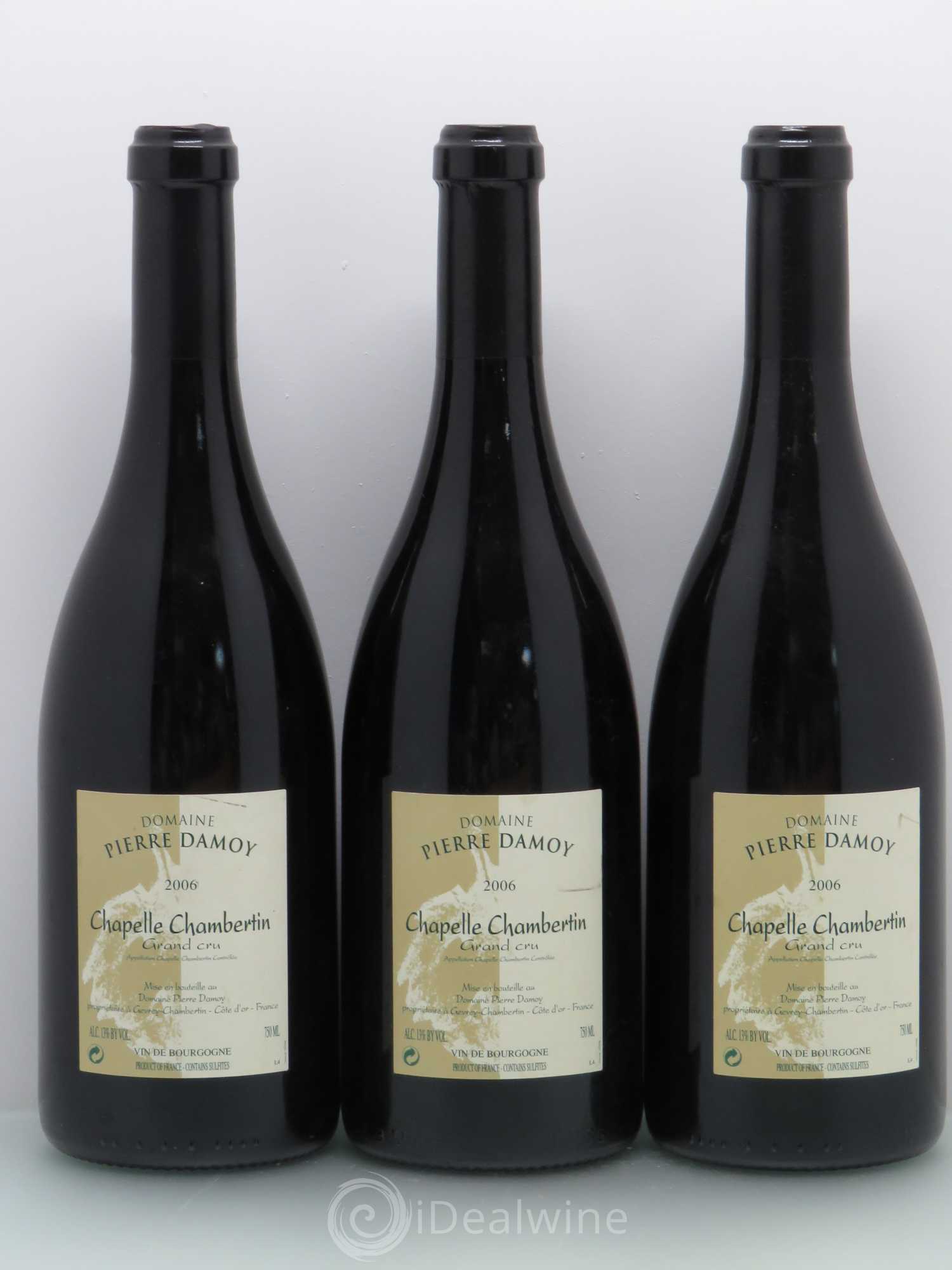 Chapelle-Chambertin Grand Cru Pierre Damoy 2006 - Lot de 3 bouteilles - 0