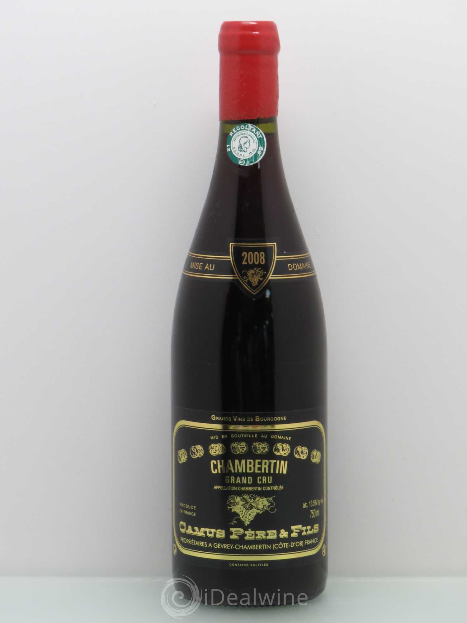 Chambertin Grand Cru Domaine Camus 2008 - Posten von 1 Flasche - 0