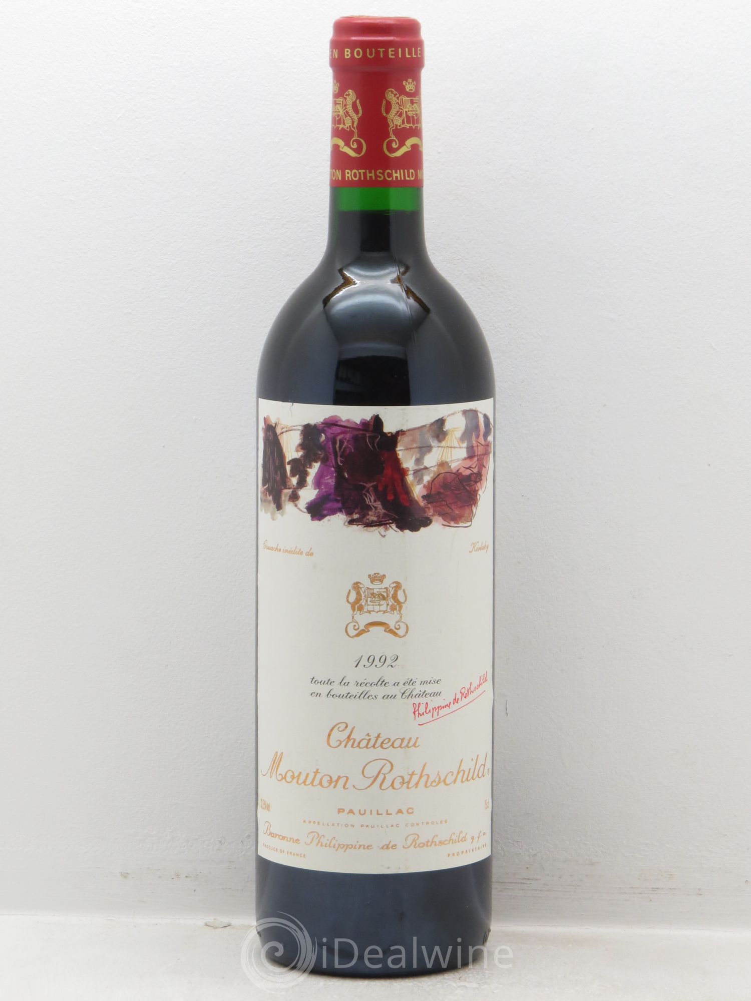 Château Mouton Rothschild 1er Grand Cru Classé 1992 - Lot de 1 bouteille - 0