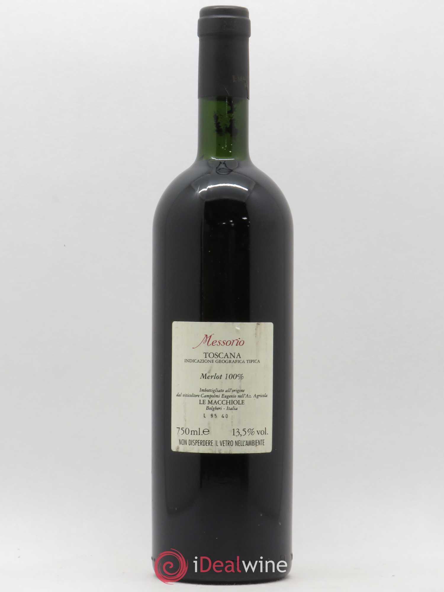 Toscana IGT Le Macchiole Messorio 1995 - Lot de 1 bouteille - 1