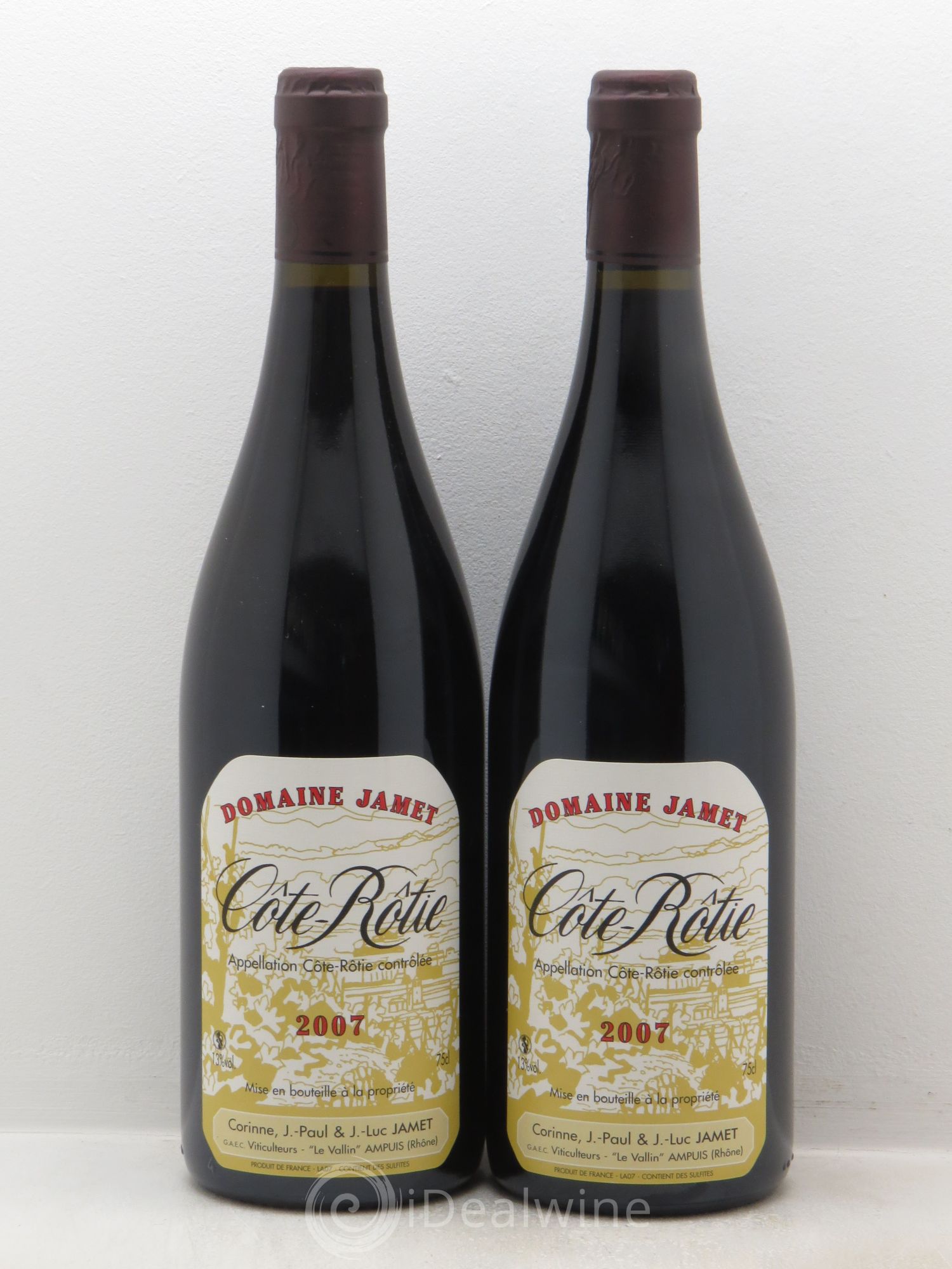 Côte-Rôtie Jamet (Domaine) 2007 - Lot de 2 bouteilles - 0