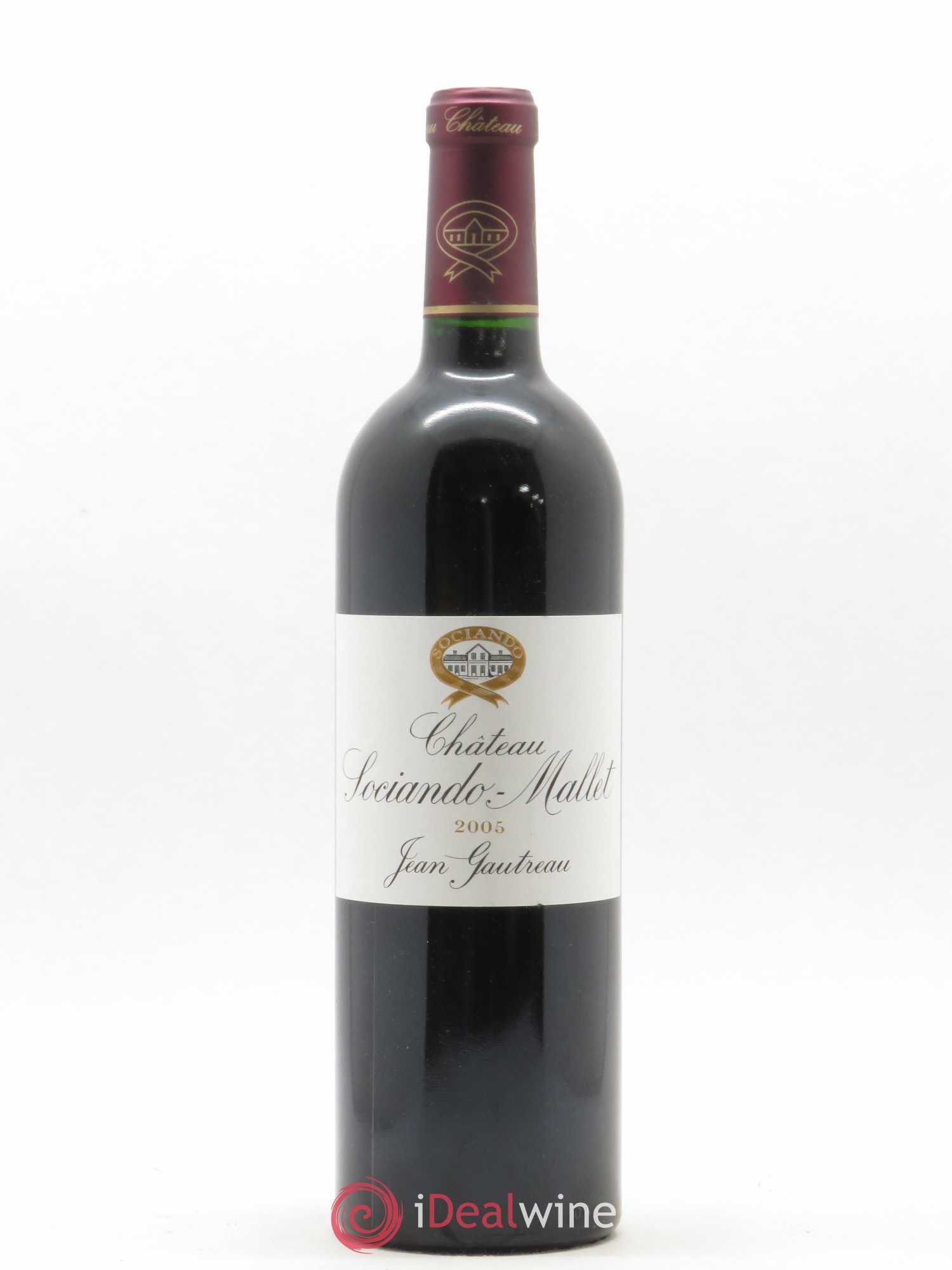 Château Sociando Mallet 2005 - Lot de 1 bouteille - 0