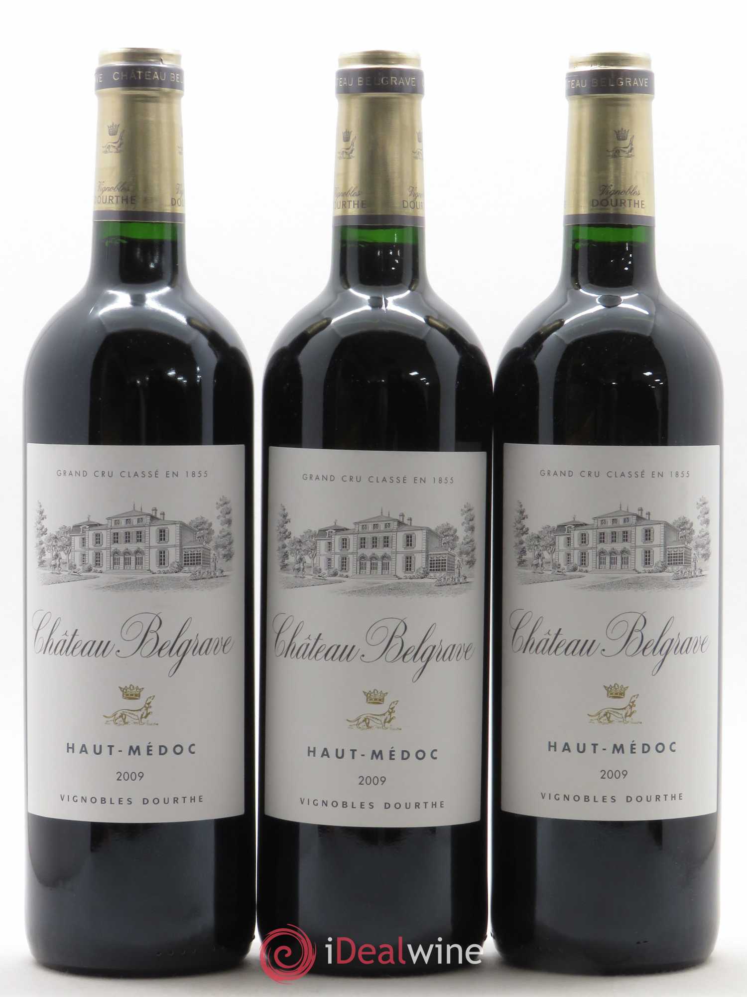 Château Belgrave 5ème Grand Cru Classé 2009 - Lot de 3 bouteilles - 0