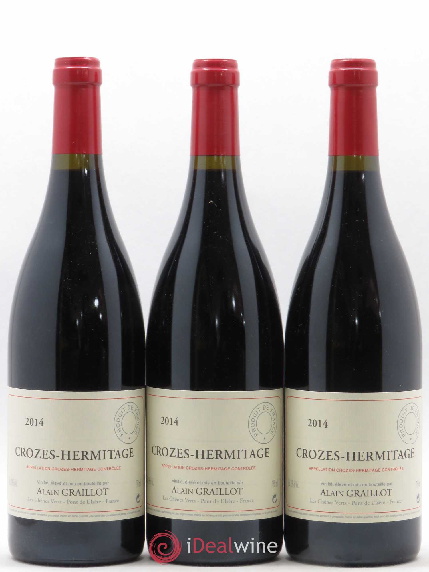 Crozes-Hermitage Domaine Graillot 2014 - Lot de 3 bouteilles - 0