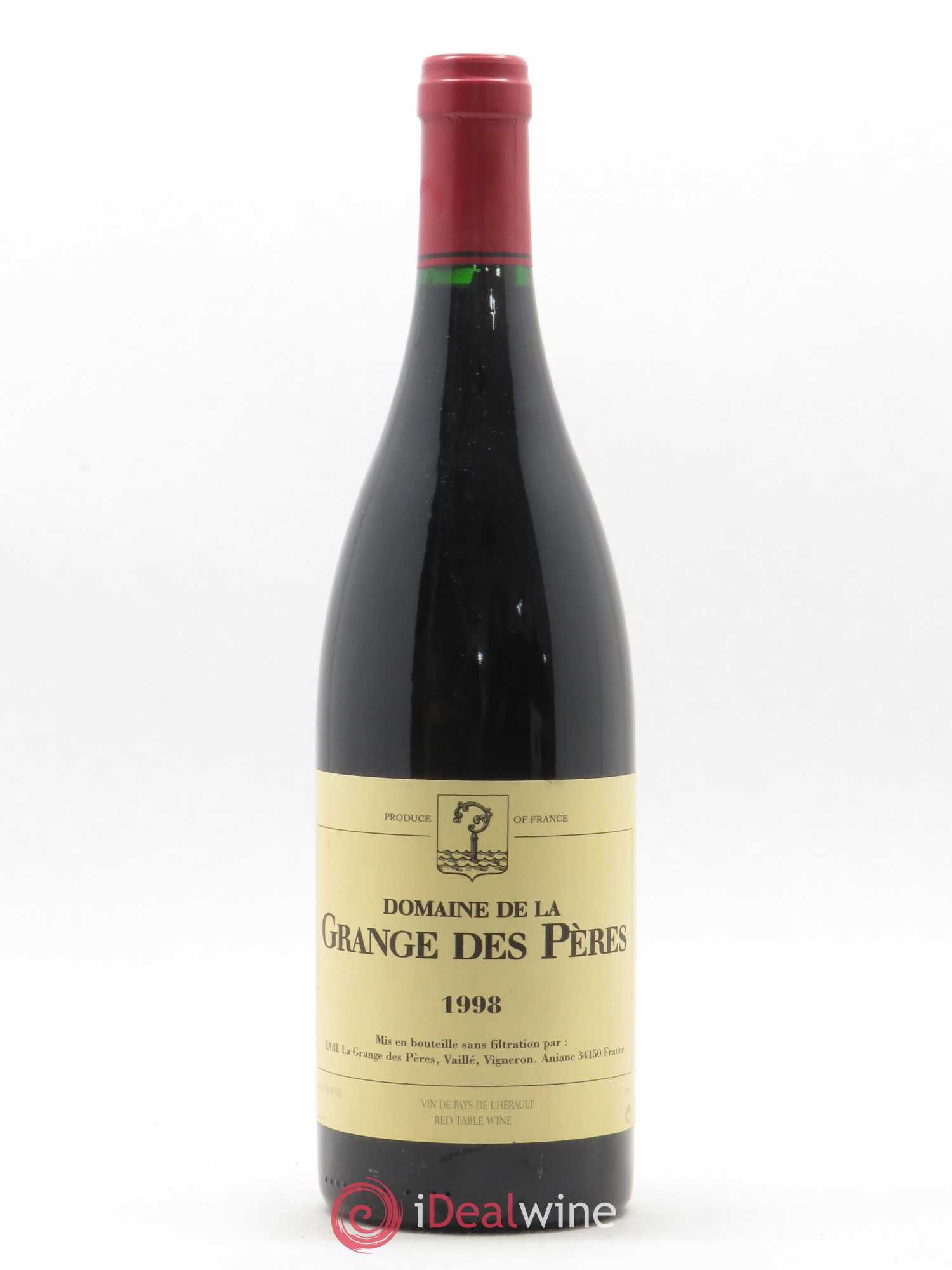 Pays d'Hérault Grange des Pères Laurent Vaillé 1998 - Lot de 1 bouteille - 0