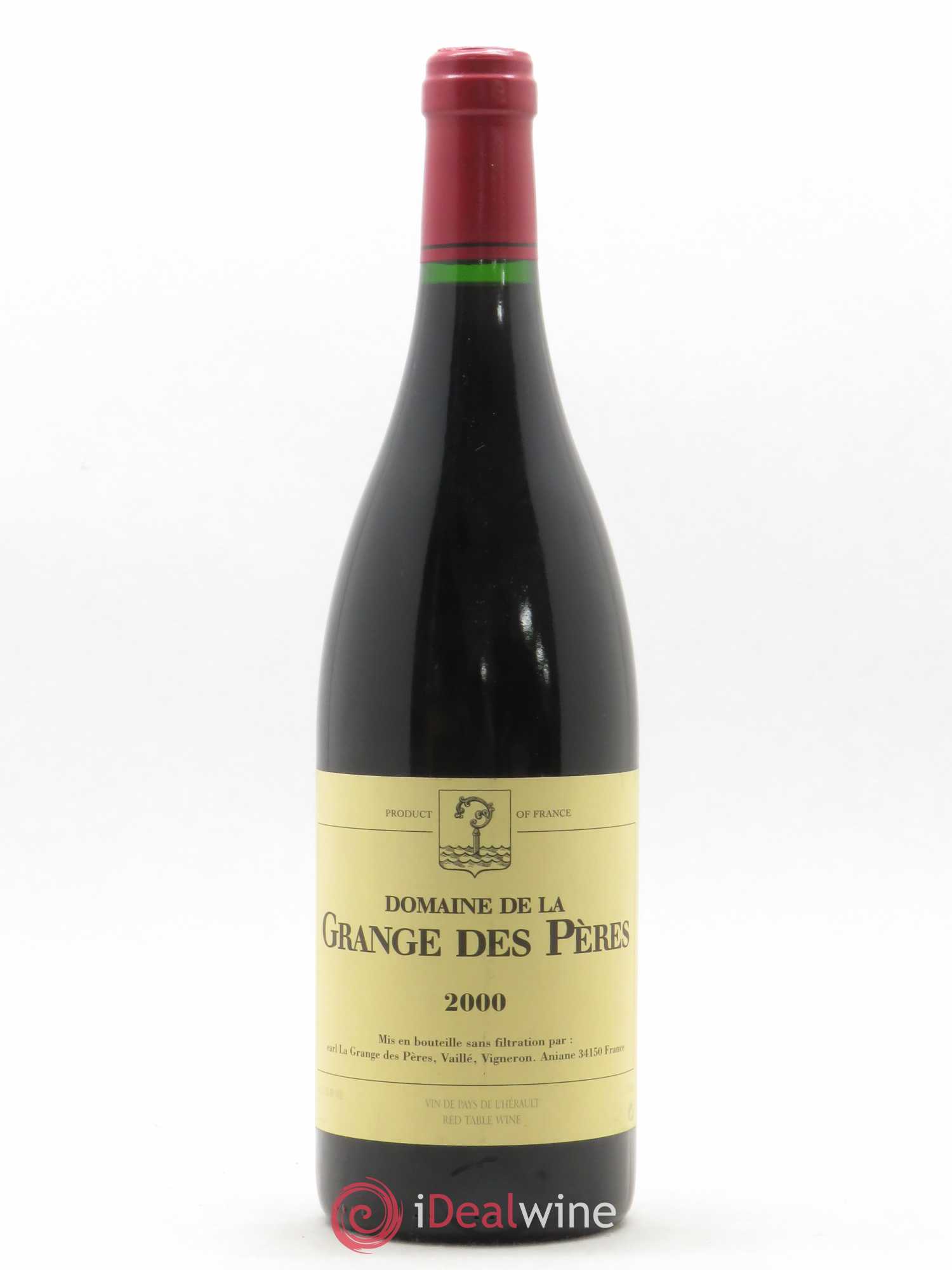 Pays d'Hérault Grange des Pères Laurent Vaillé 2000 - Lot de 1 bouteille - 0