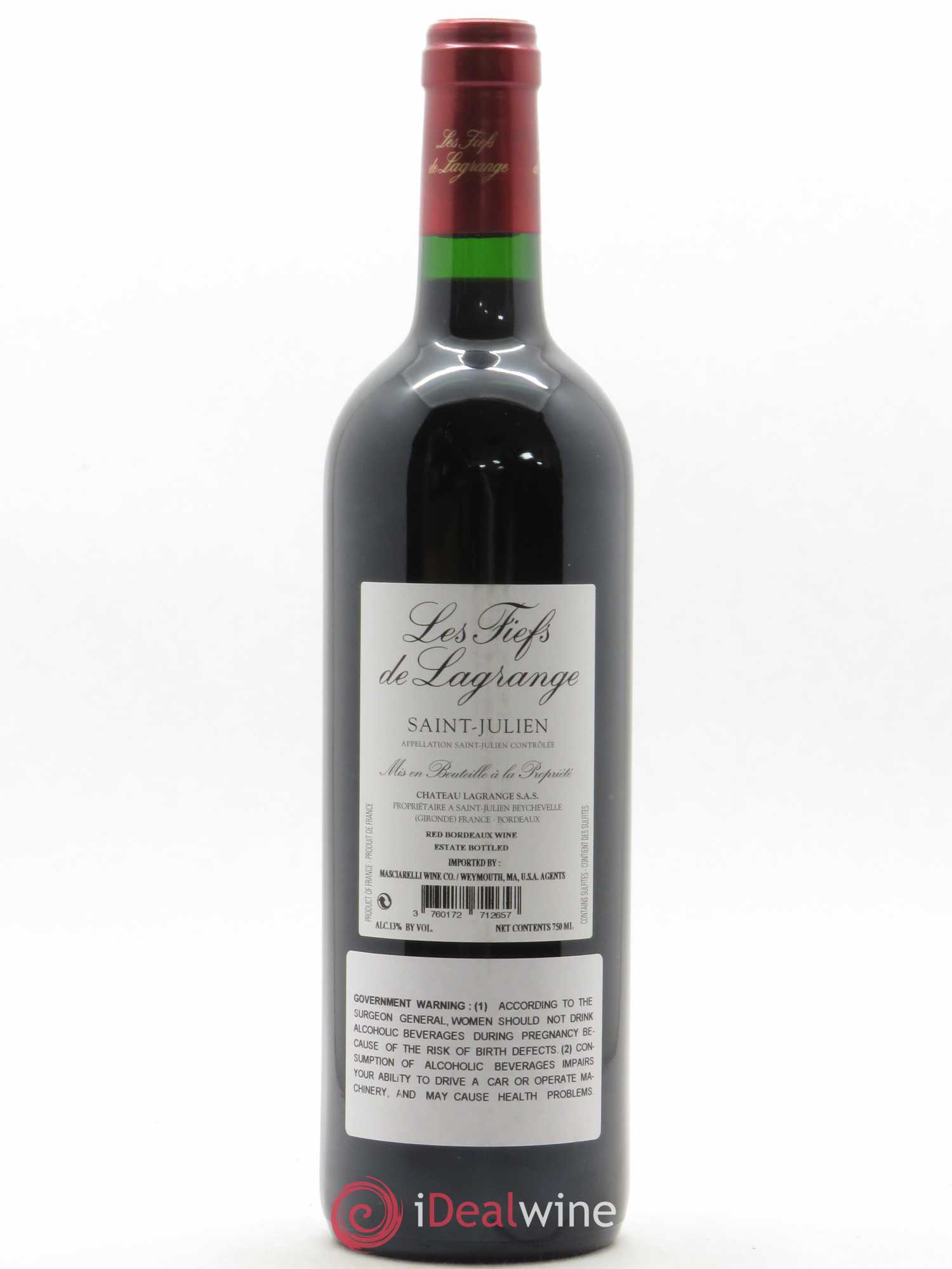 Les Fiefs de Lagrange Second Vin 2015 - Lot de 5 bouteilles - 3