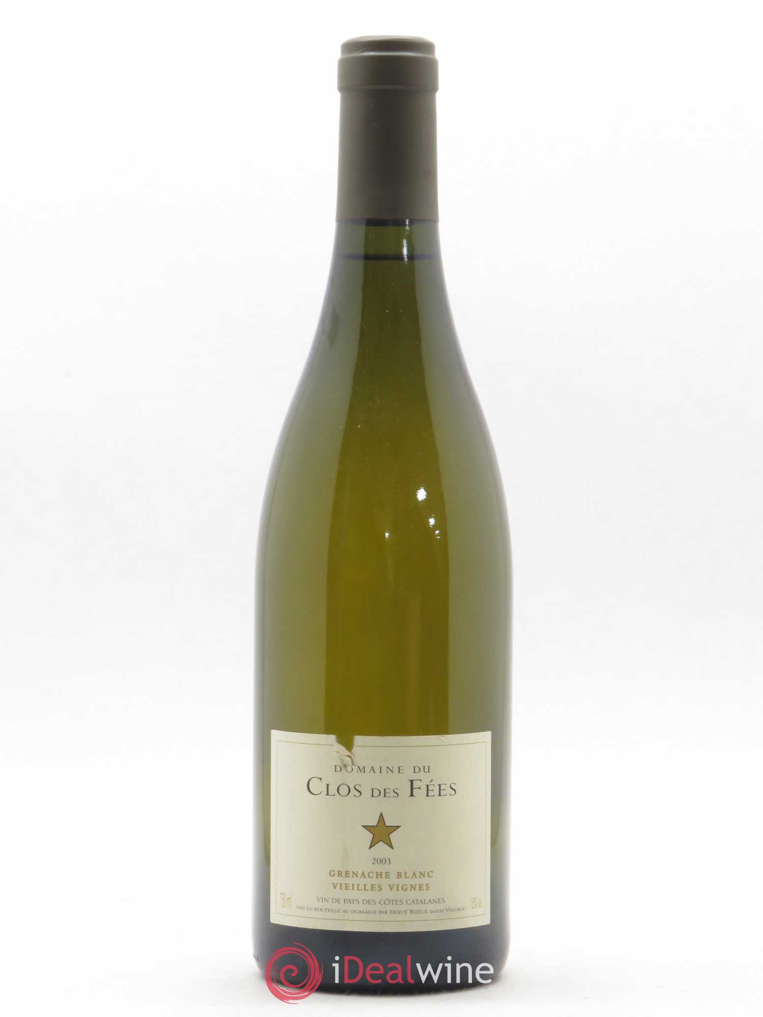 Côtes Catalanes Clos des Fées Vieilles vignes Hervé Bizeul 2003 - Lot de 1 bouteille - 0