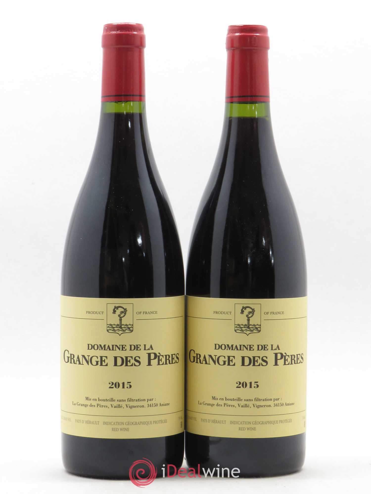 Pays d'Hérault Grange des Pères Laurent Vaillé 2015 - Lot de 2 bouteilles - 0