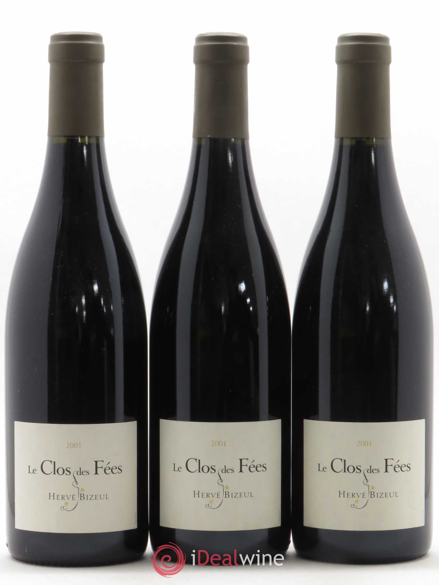 Côtes du Roussillon Villages Clos des Fées Hervé Bizeul 2001 - Lot de 3 bouteilles - 0