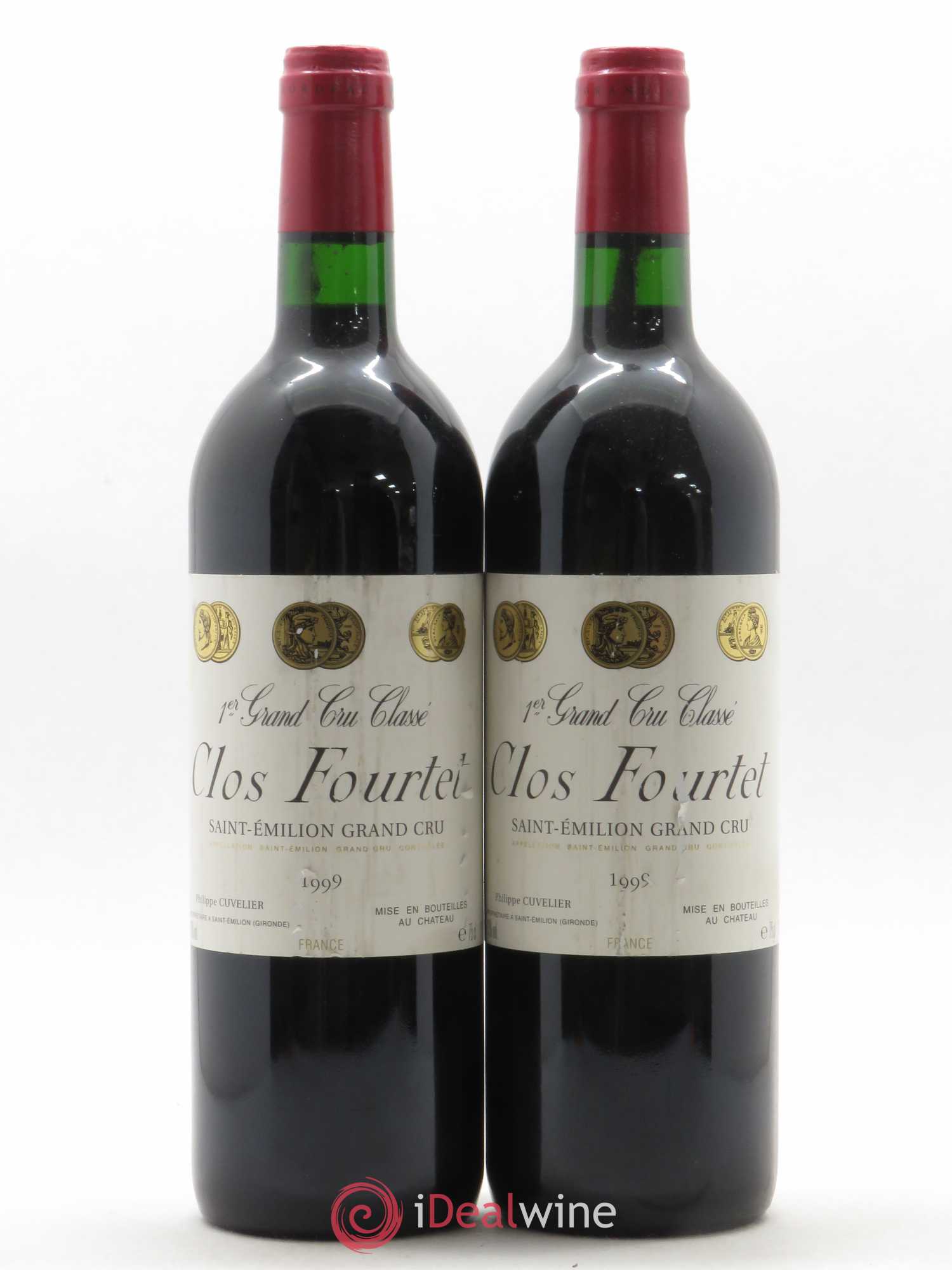Clos Fourtet 1er Grand Cru Classé B 1999 - Lot de 2 bouteilles - 0