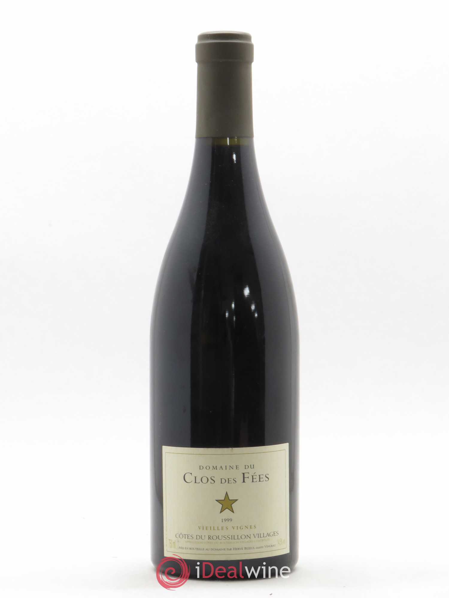 Côtes du Roussillon Villages Clos des Fées Vieilles vignes Hervé Bizeul 1999 - Lot de 1 bouteille - 0