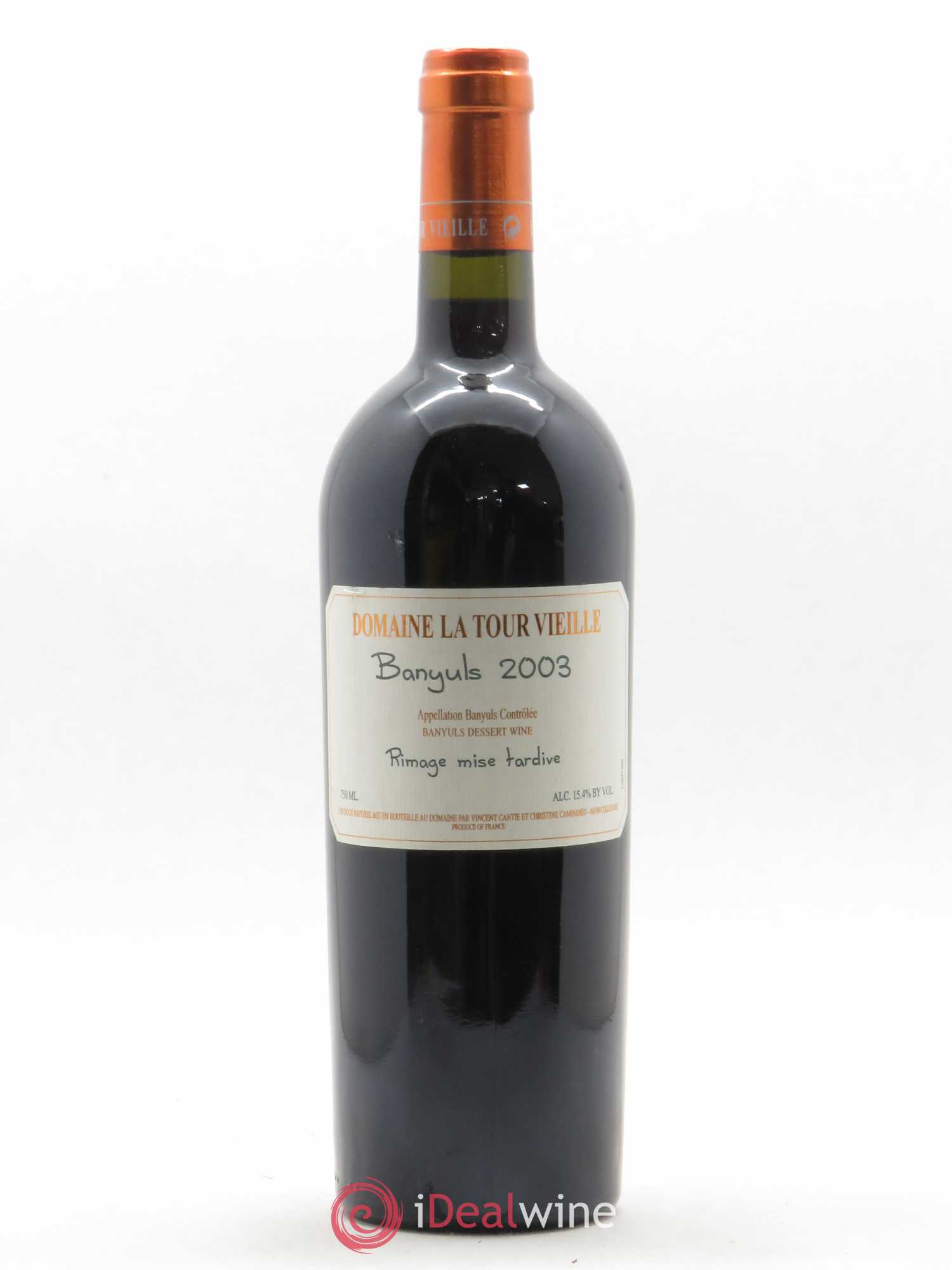 Banyuls Rimage mise tardive La Tour Vieille 2003 - Posten von 1 Flasche - 0
