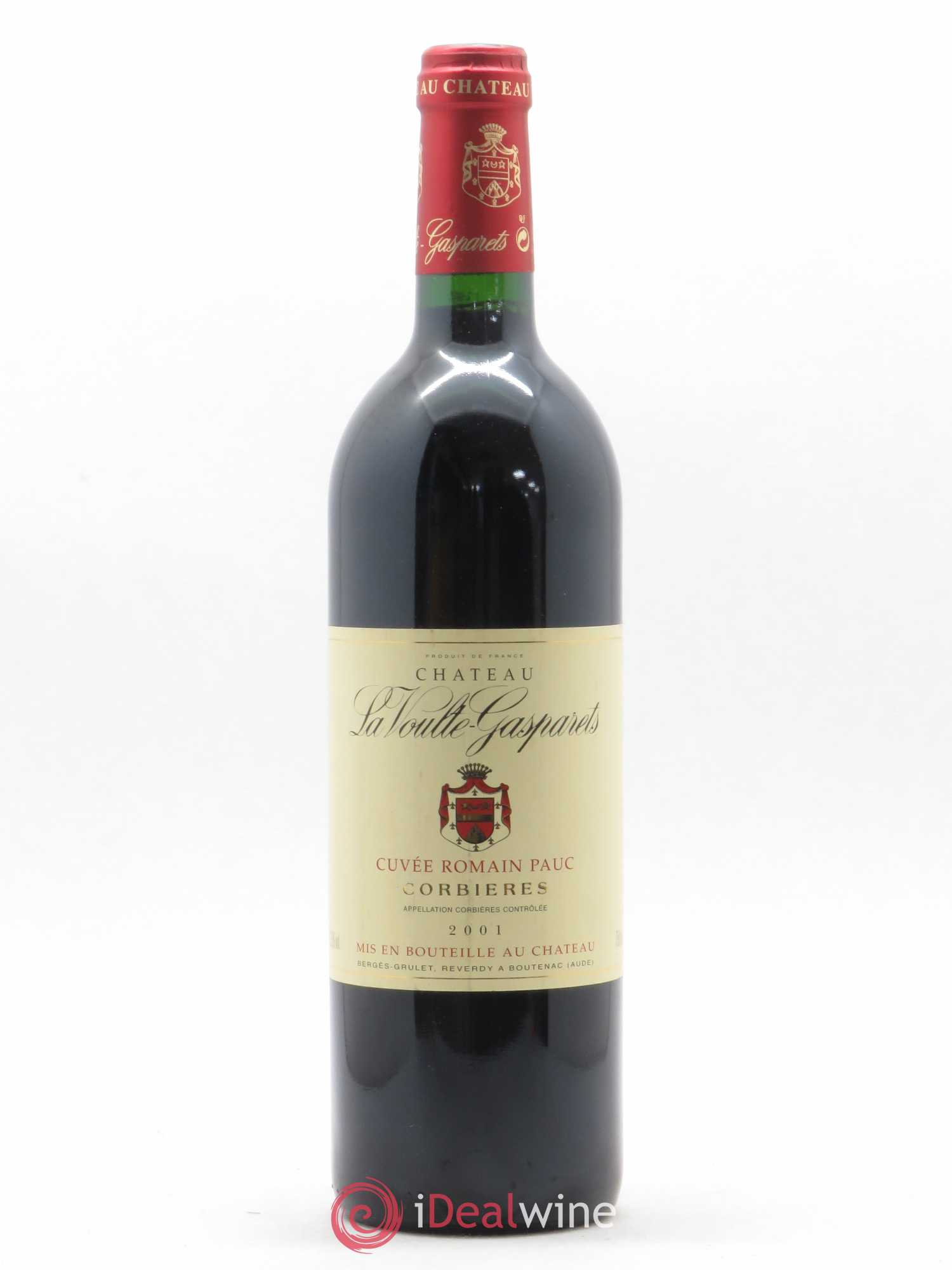 Corbières Boutenac La Voulte-Gasparets Cuvée Romain Pauc Patrick Reverdy 2001 - Lot de 1 bouteille - 0