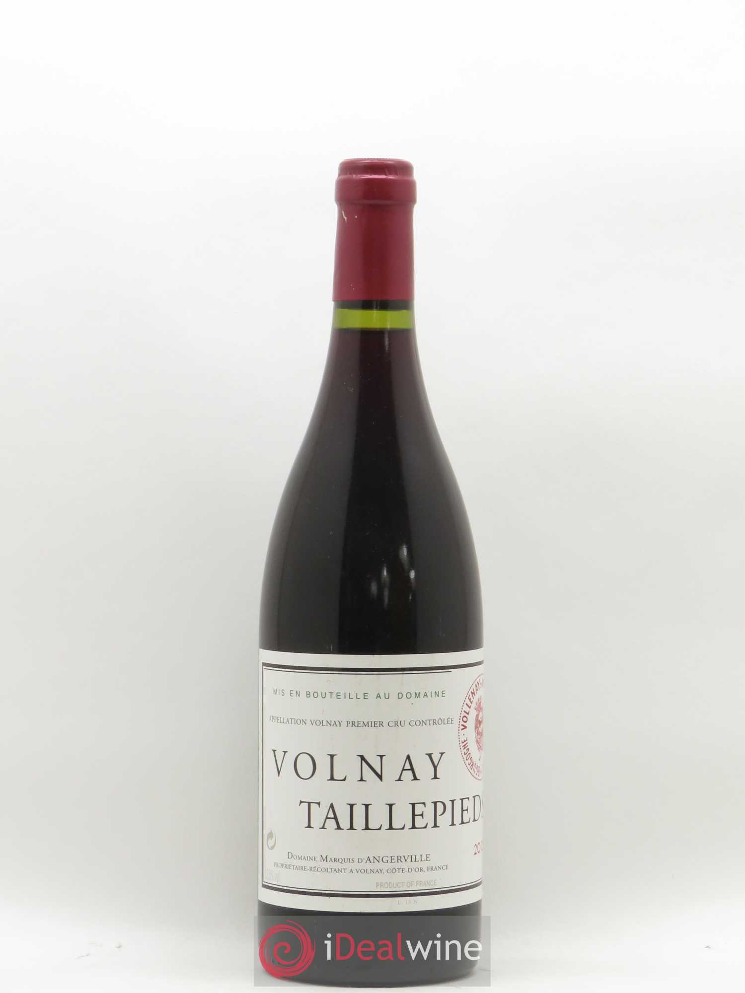 Volnay 1er Cru Taillepieds Marquis d'Angerville (Domaine) 2002 - Posten von 1 Flasche - 0