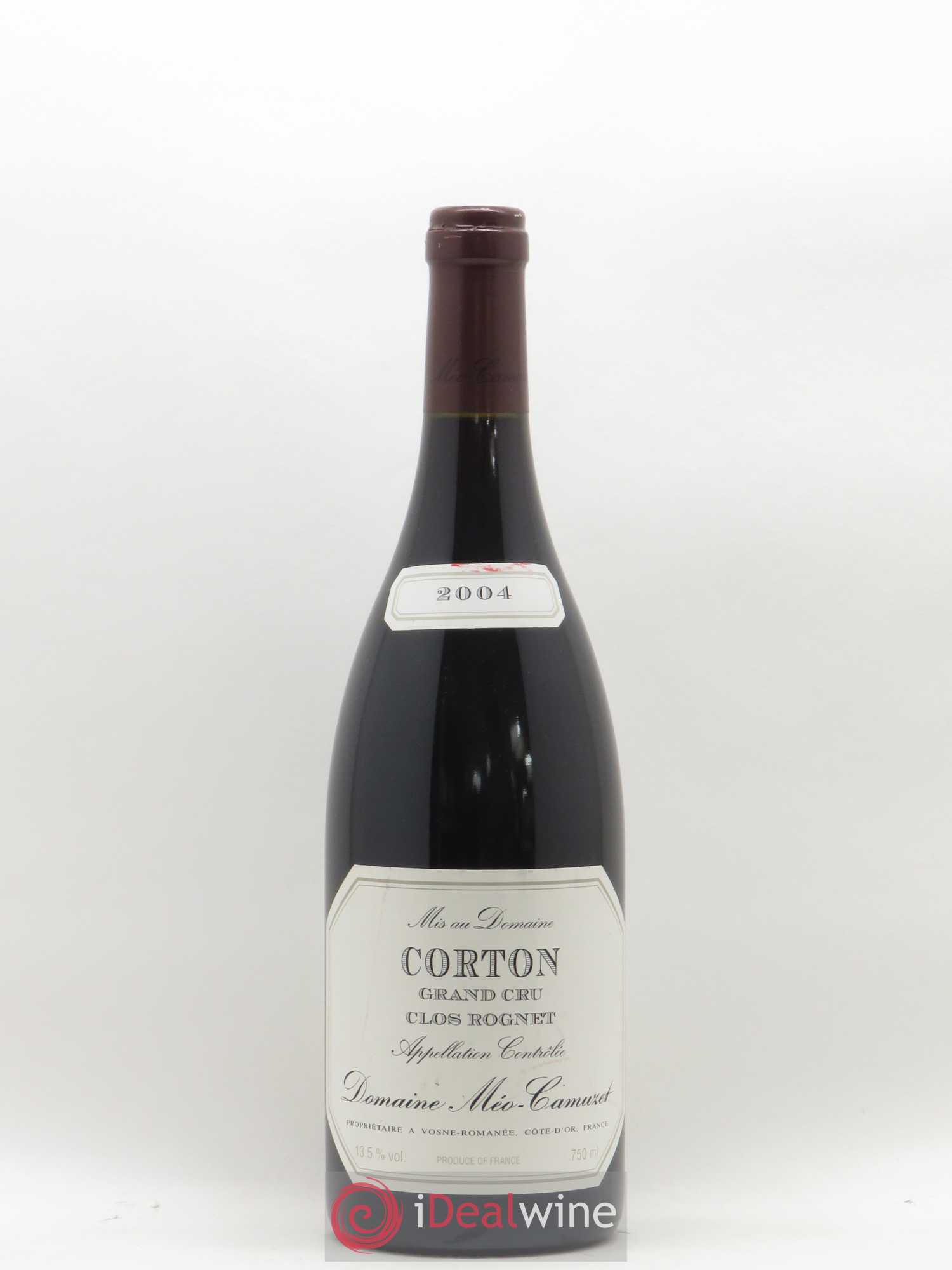 Corton Grand Cru Clos Rognet Méo-Camuzet (Domaine) 2004 - Lot de 1 bouteille - 0
