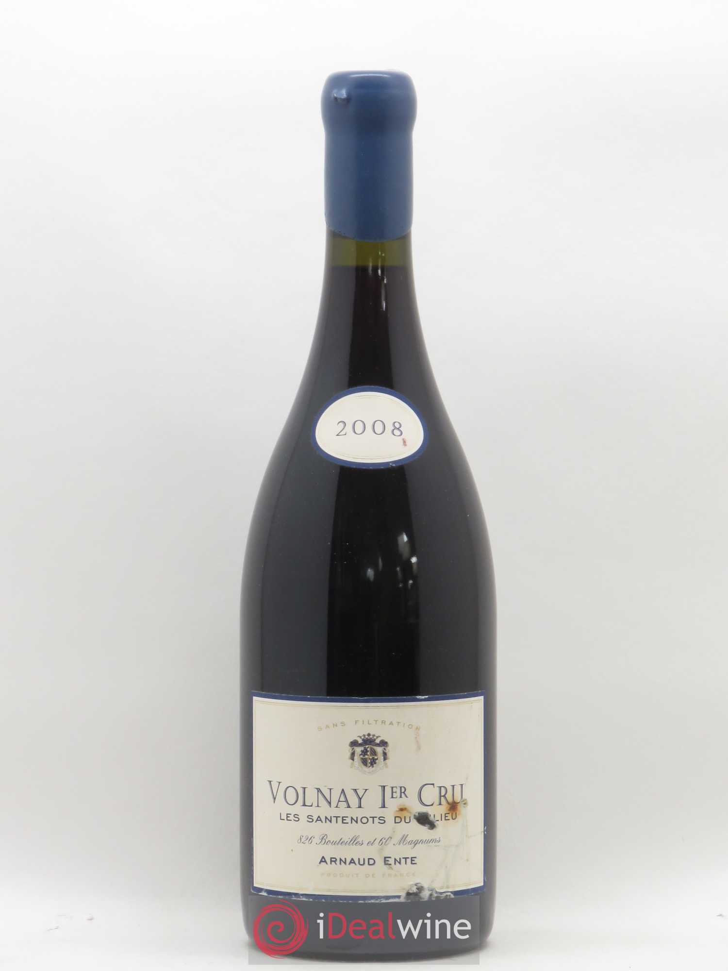 Volnay 1er Cru Les Santenots du Milieu Arnaud Ente 2008 - Lot de 1 bouteille - 0