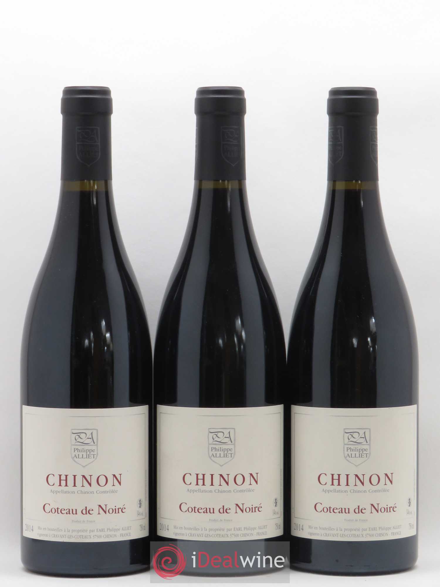 Chinon Coteau de Noiré Philippe Alliet 2014 - Lot de 3 bouteilles - 0