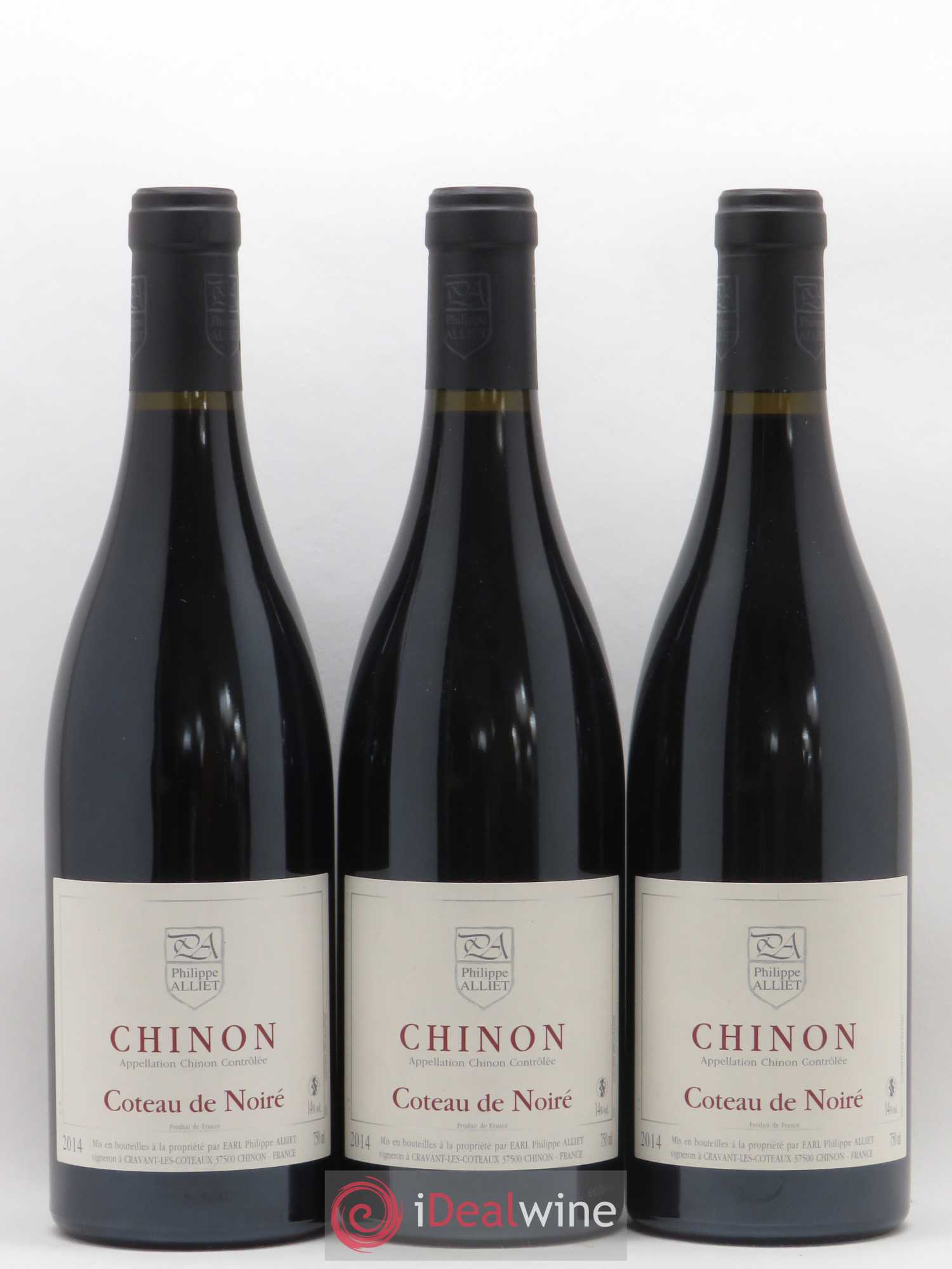 Chinon Coteau de Noiré Philippe Alliet 2014 - Lot de 3 bouteilles - 0
