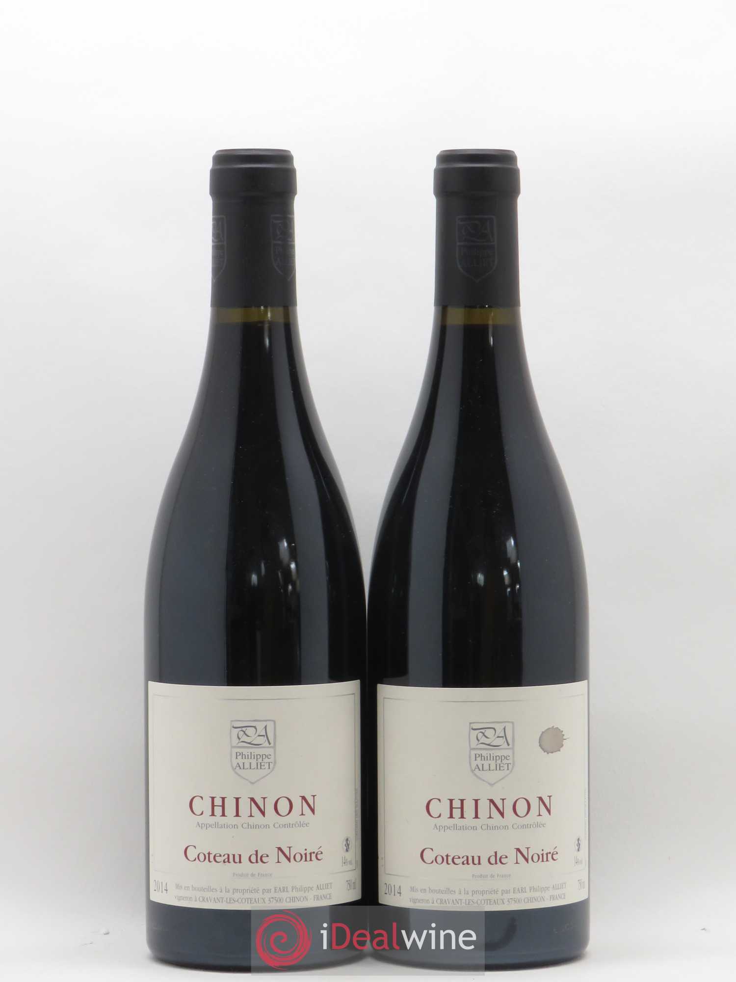 Chinon Coteau de Noiré Philippe Alliet 2014 - Lot de 2 bouteilles - 0