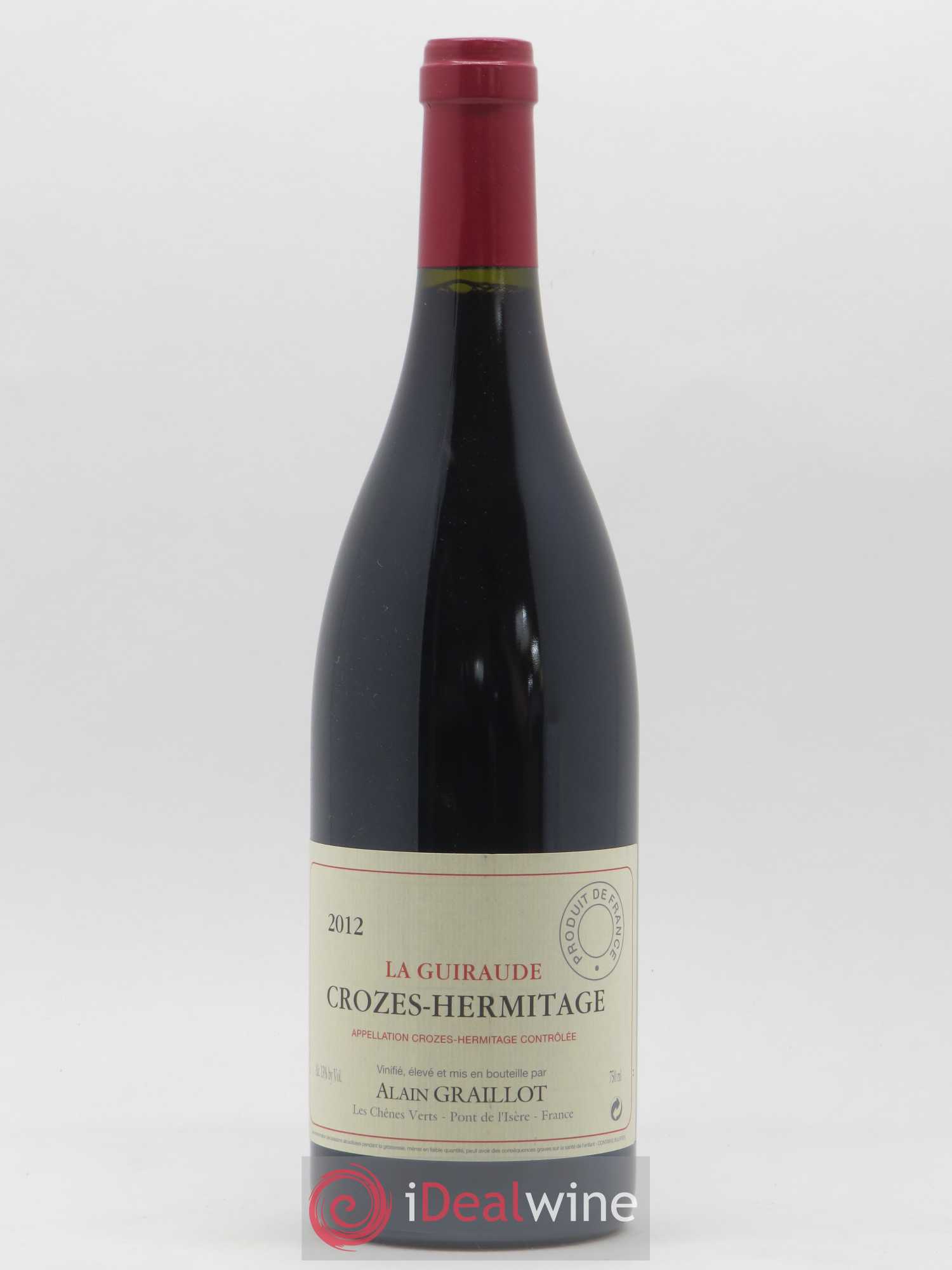 Crozes-Hermitage La Guiraude Domaine Graillot 2012 - Lot de 1 bouteille - 0