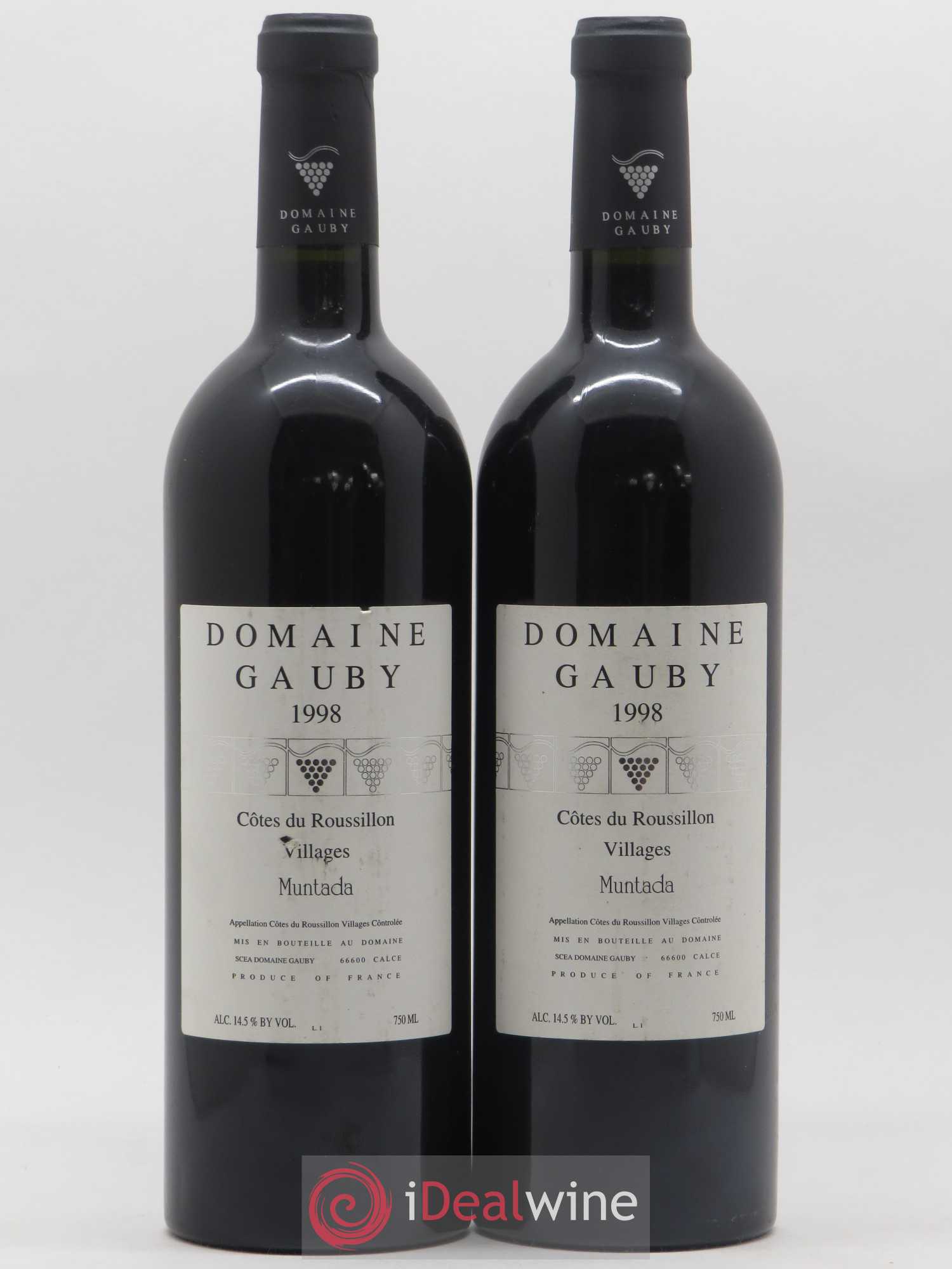 Côtes Catalanes (anciennement Côtes du Roussillon Villages) La Muntada Gauby (Domaine) 1998 - Lot de 2 bouteilles - 0