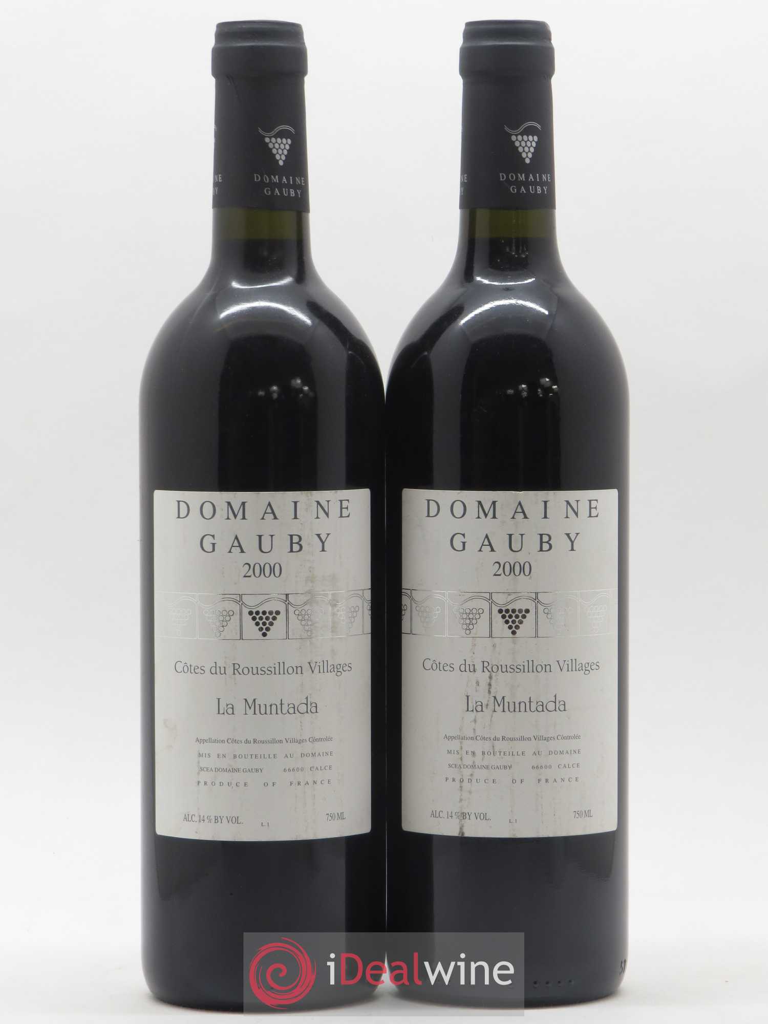 Côtes Catalanes (anciennement Côtes du Roussillon Villages) La Muntada Gauby (Domaine) 2000 - Lot de 2 bouteilles - 0