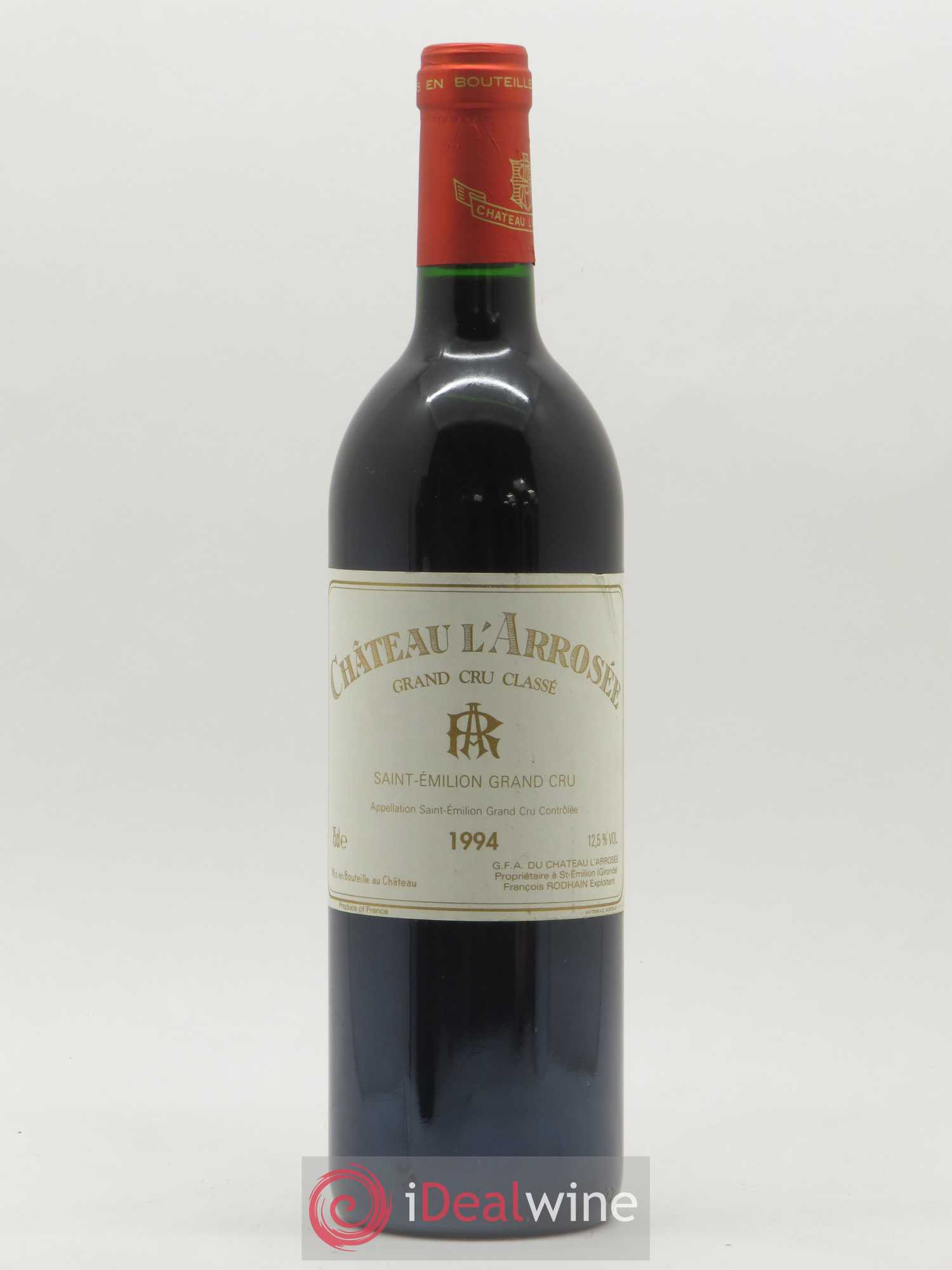 Château l' Arrosée Grand Cru Classé 1994 - Lot de 1 bouteille - 0