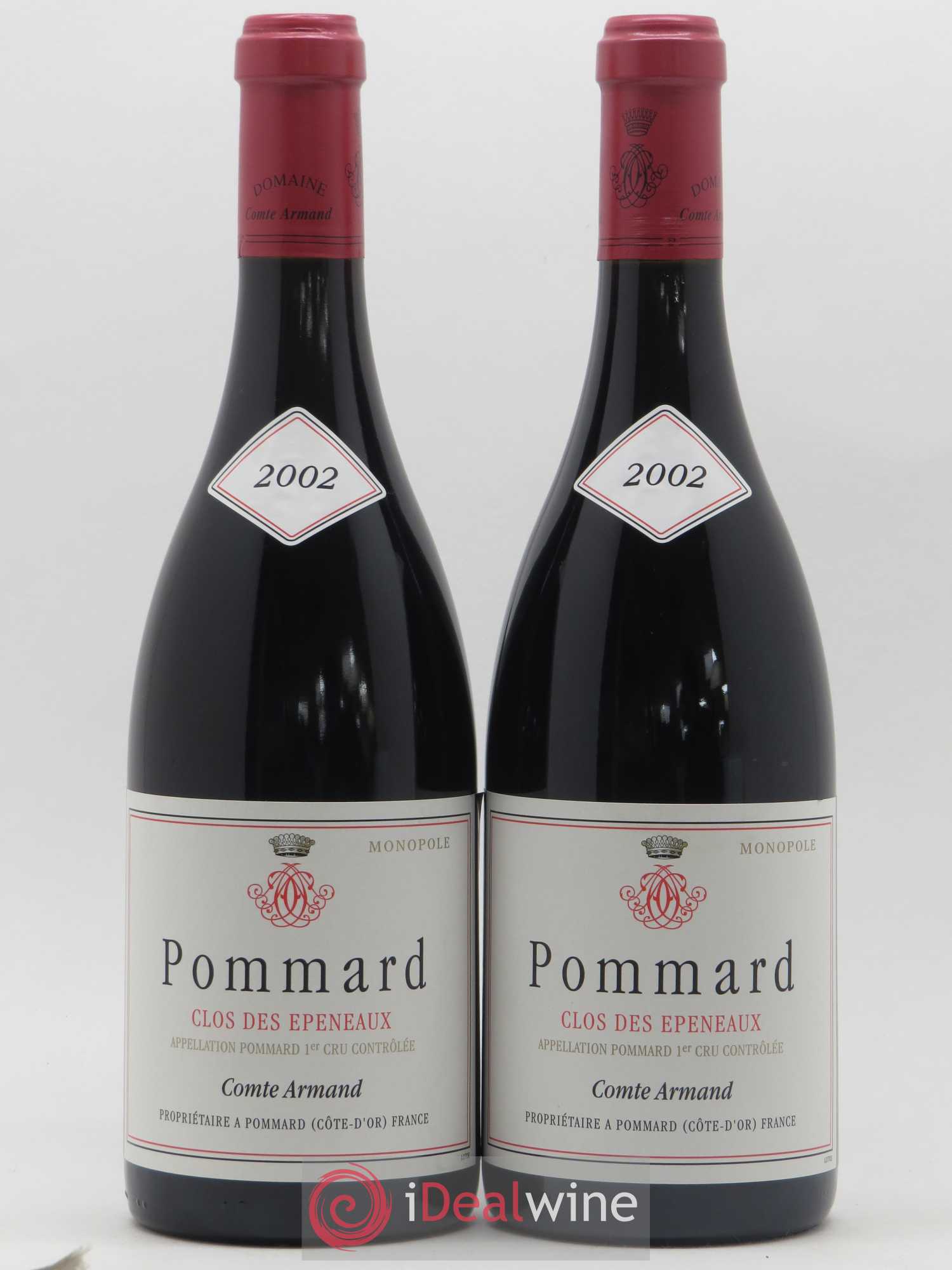 Pommard 1er Cru Clos des Epeneaux Comte Armand 2002 - Lot de 2 bouteilles - 0