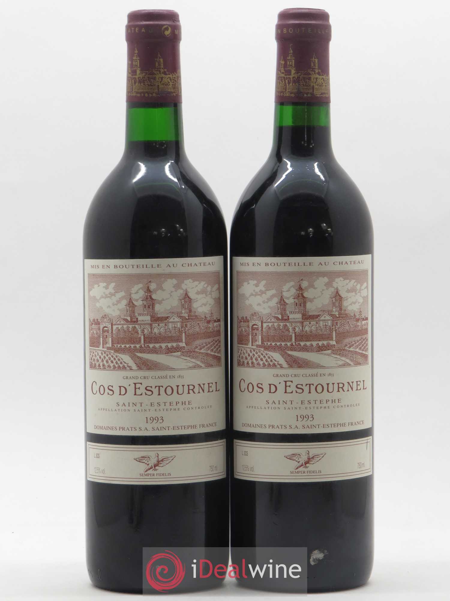 Cos d'Estournel 2ème Grand Cru Classé 1993 - Lot de 2 bouteilles - 0