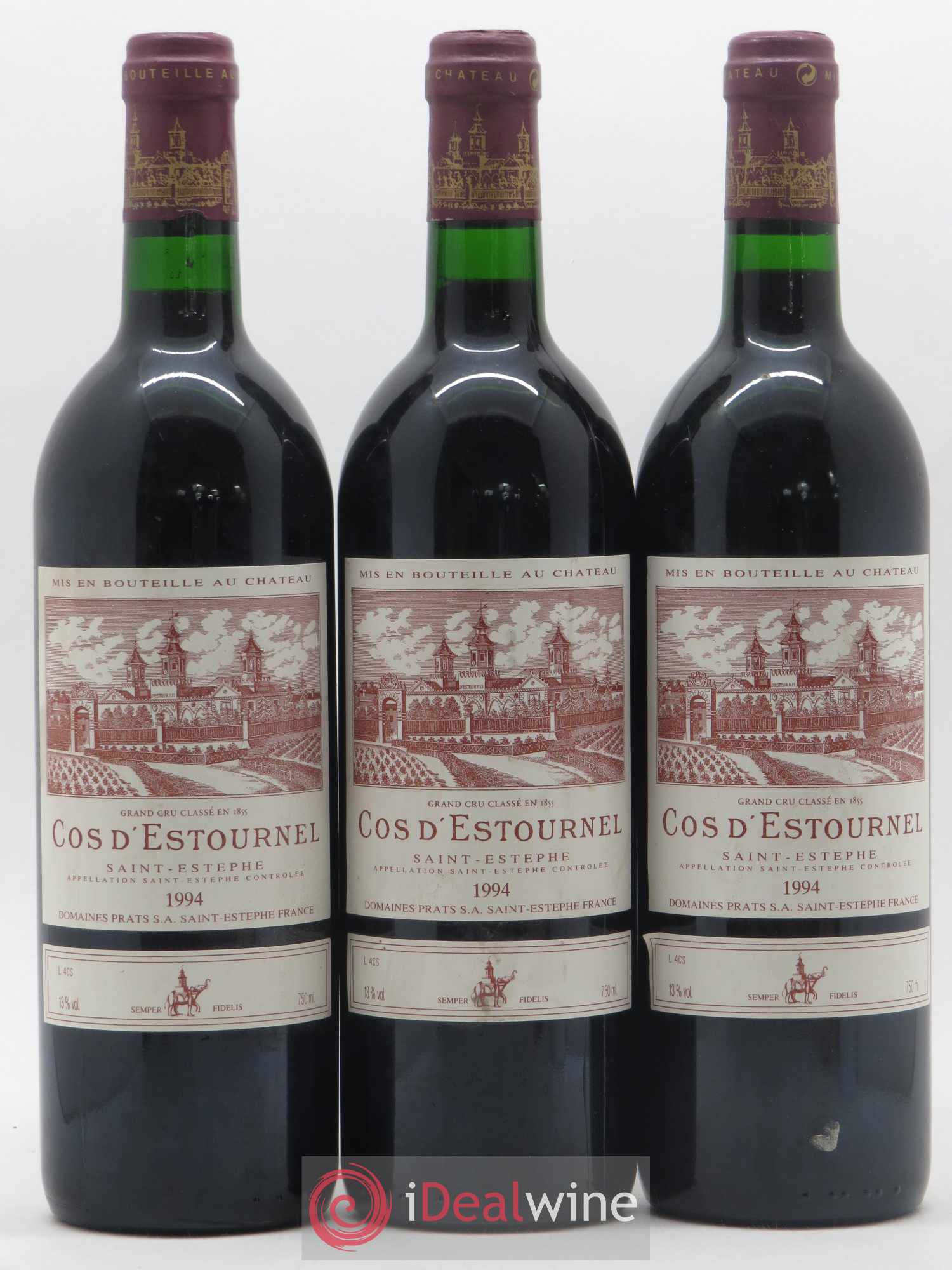 Cos d'Estournel 2ème Grand Cru Classé 1994 - Lot de 3 bouteilles - 0