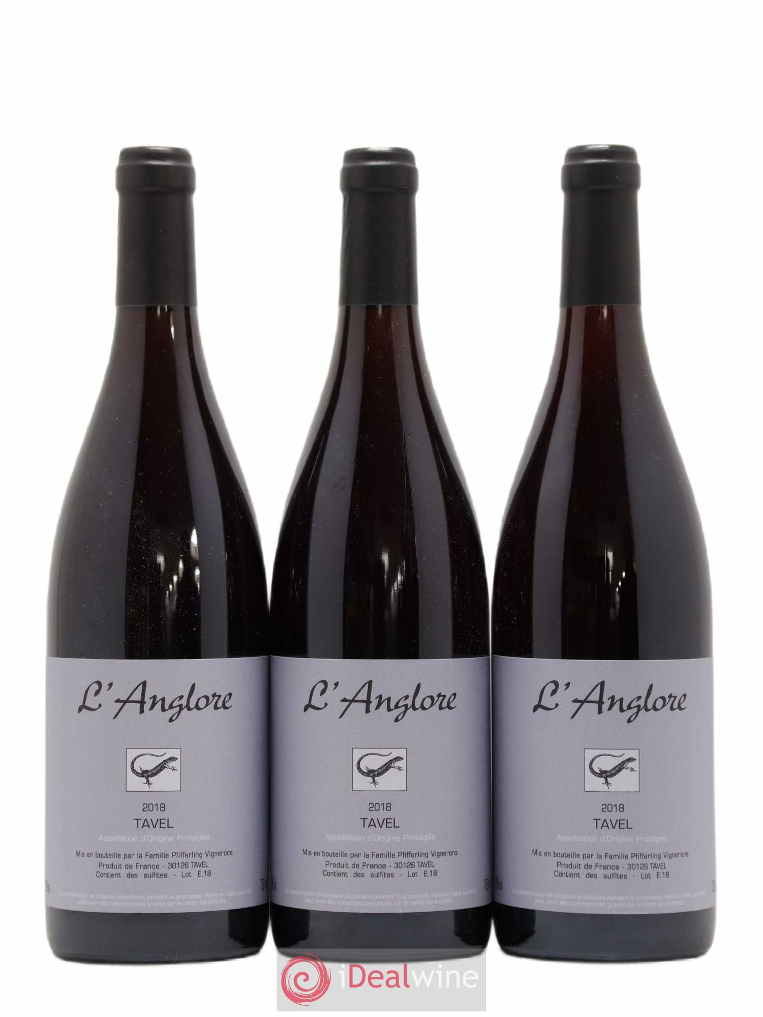 Tavel L'Anglore 2018 - Posten von 6 Flaschen - 1