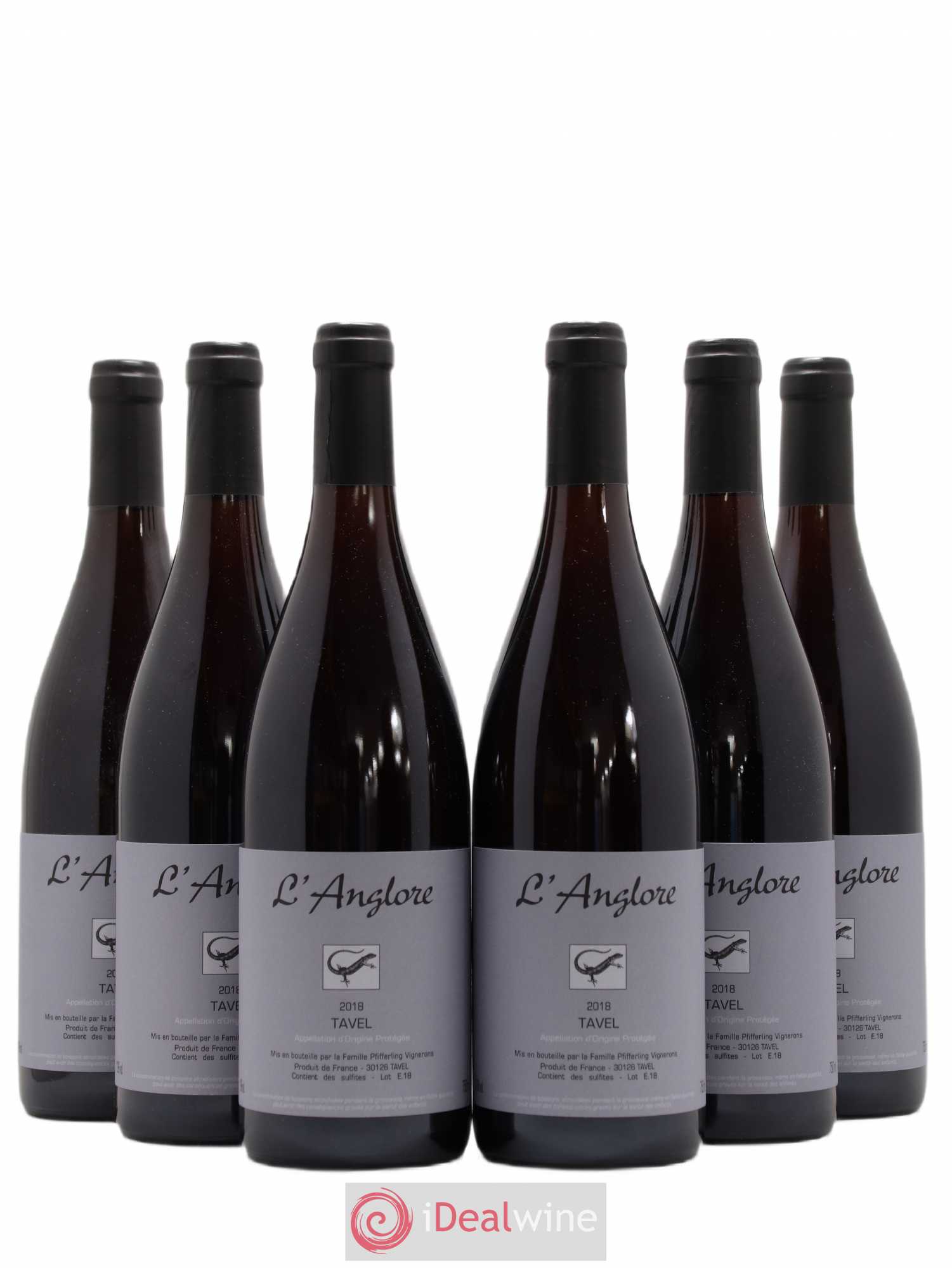 Tavel L'Anglore 2018 - Posten von 6 Flaschen - 0