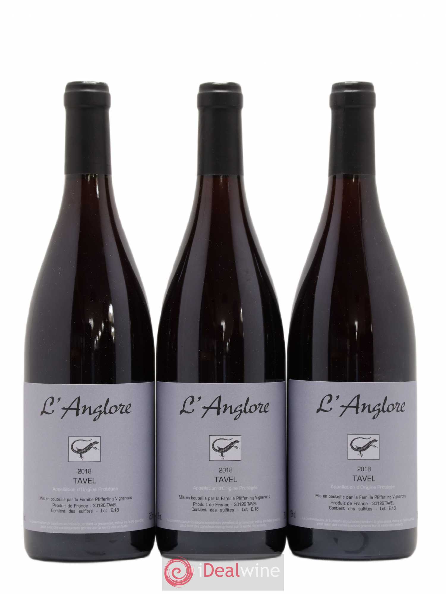 Tavel L'Anglore 2018 - Posten von 3 Flaschen - 0