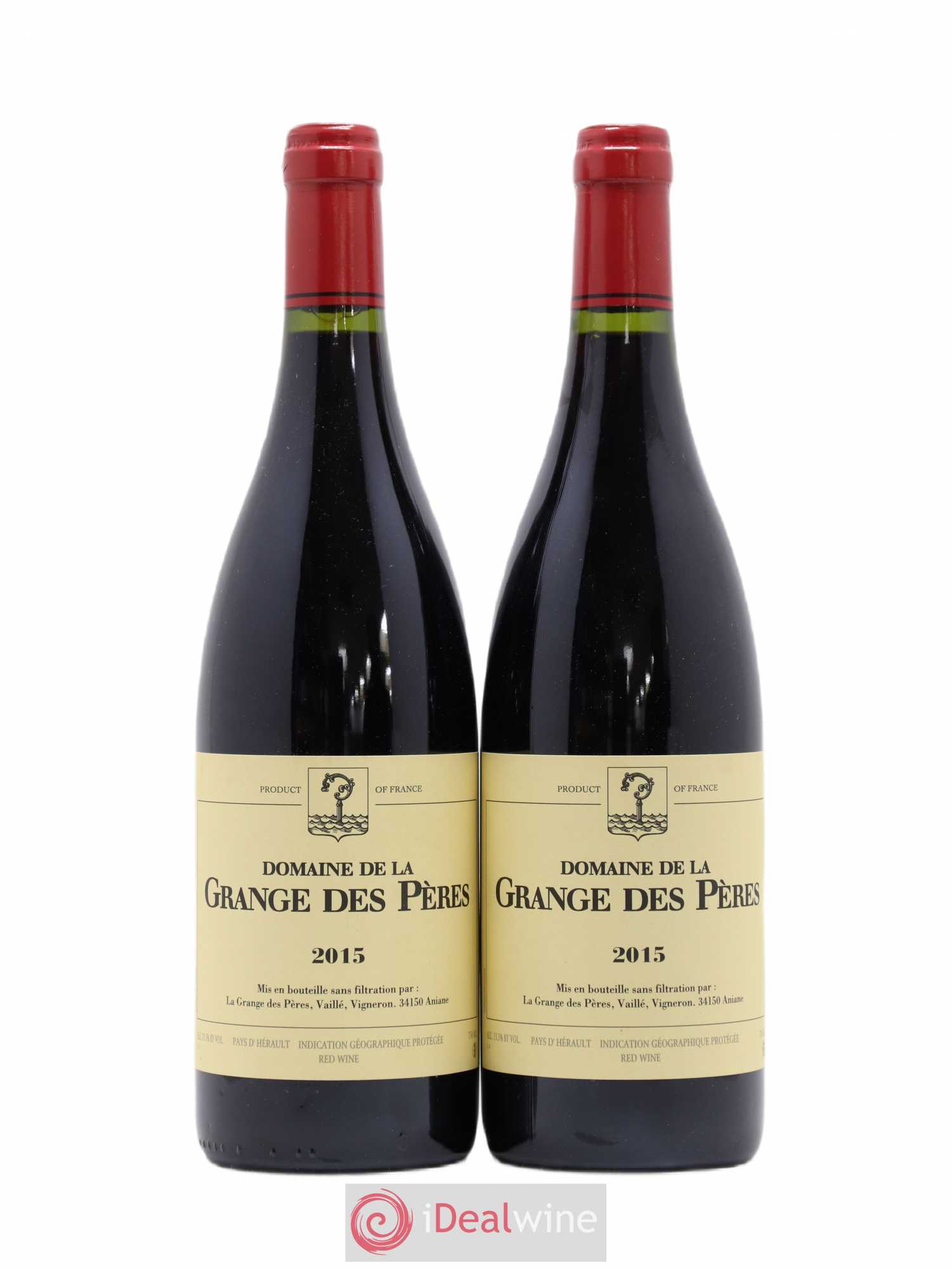 Pays d'Hérault Grange des Pères Laurent Vaillé 2015 - Lot de 2 bouteilles - 0