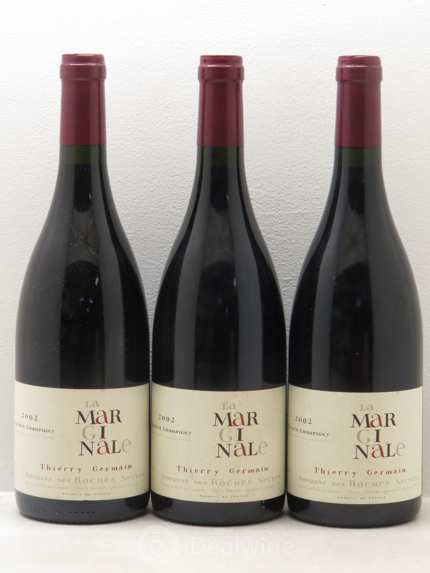 Saumur-Champigny La Marginale Domaine des Roches Neuves - Thierry Germain 2002 - Lot de 3 bouteilles - 0