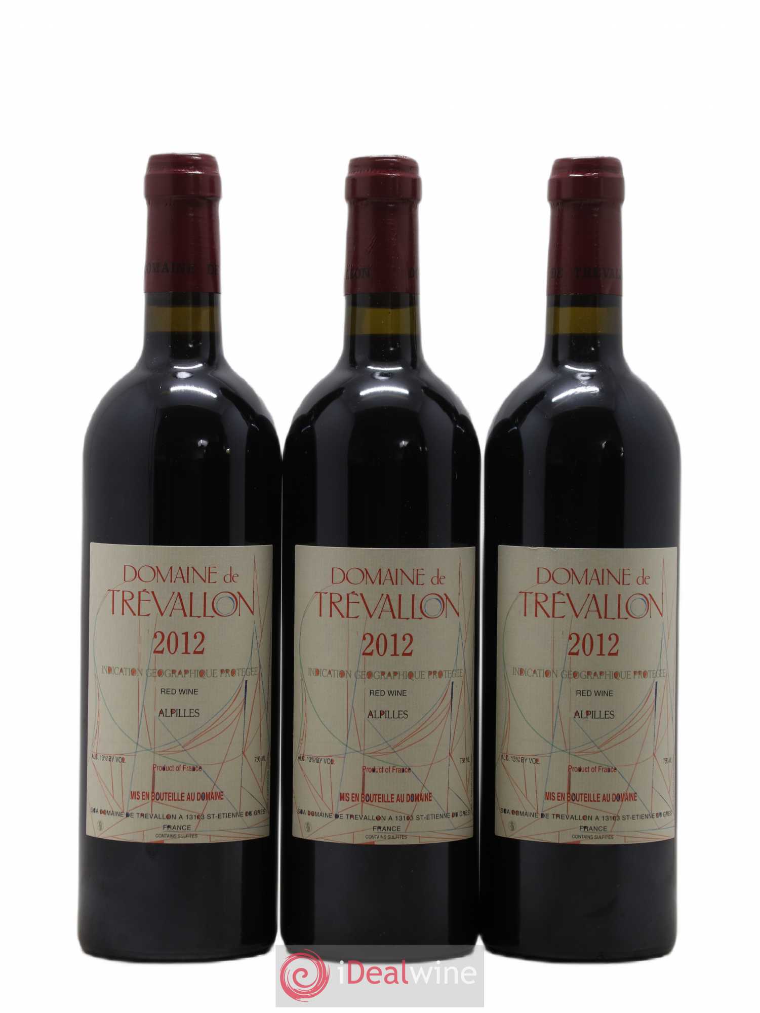 Alpilles Trévallon (Domaine de) Eloi Dürrbach 2012 - Lot de 3 bouteilles - 0