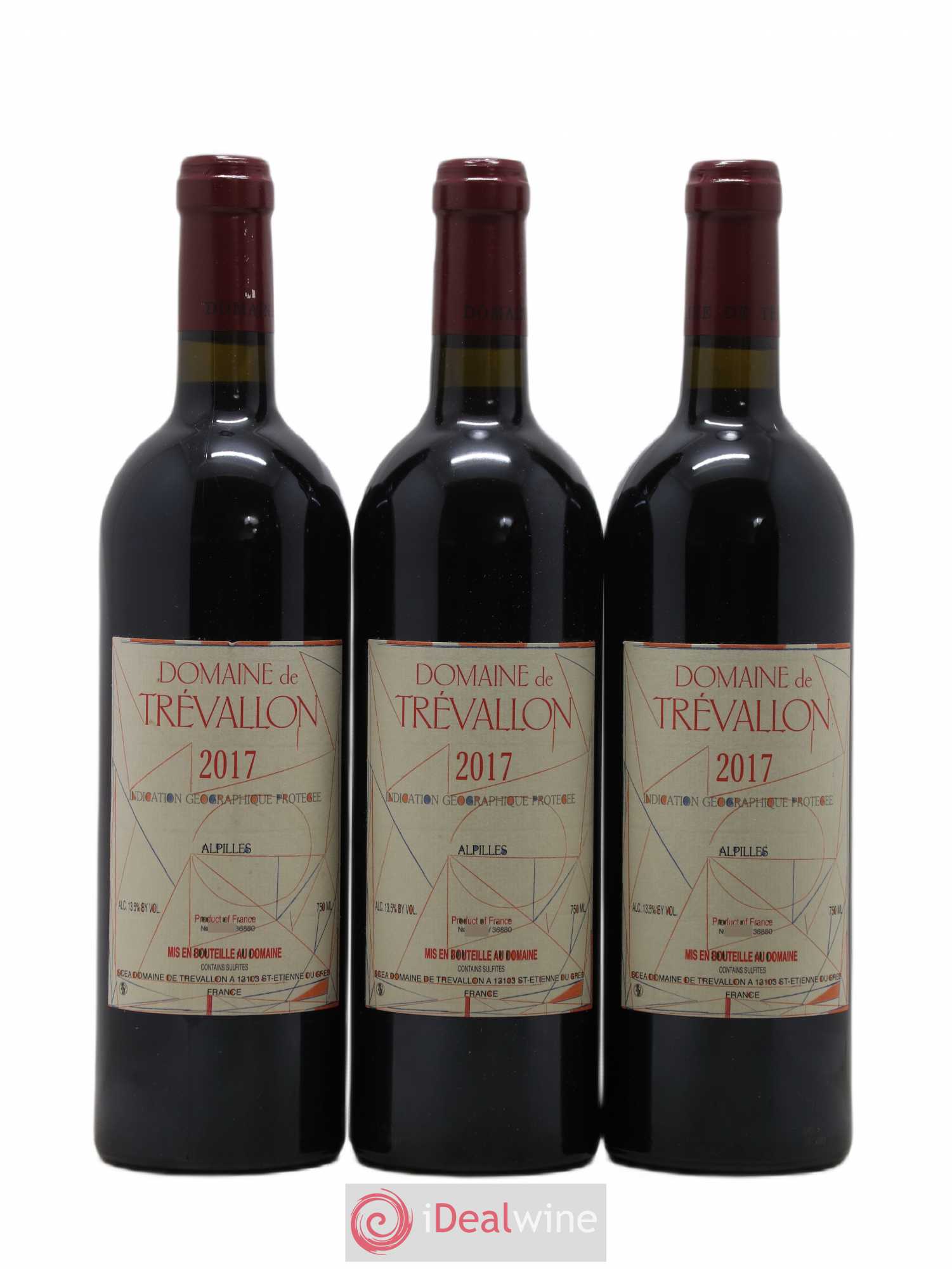 Alpilles Trévallon (Domaine de) Eloi Dürrbach 2017 - Lot de 3 bouteilles - 0