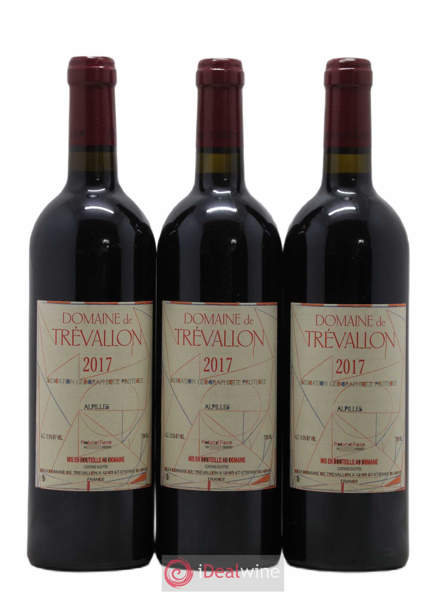 Alpilles Trévallon (Domaine de) Eloi Dürrbach 2017 - Lot de 3 bouteilles - 0