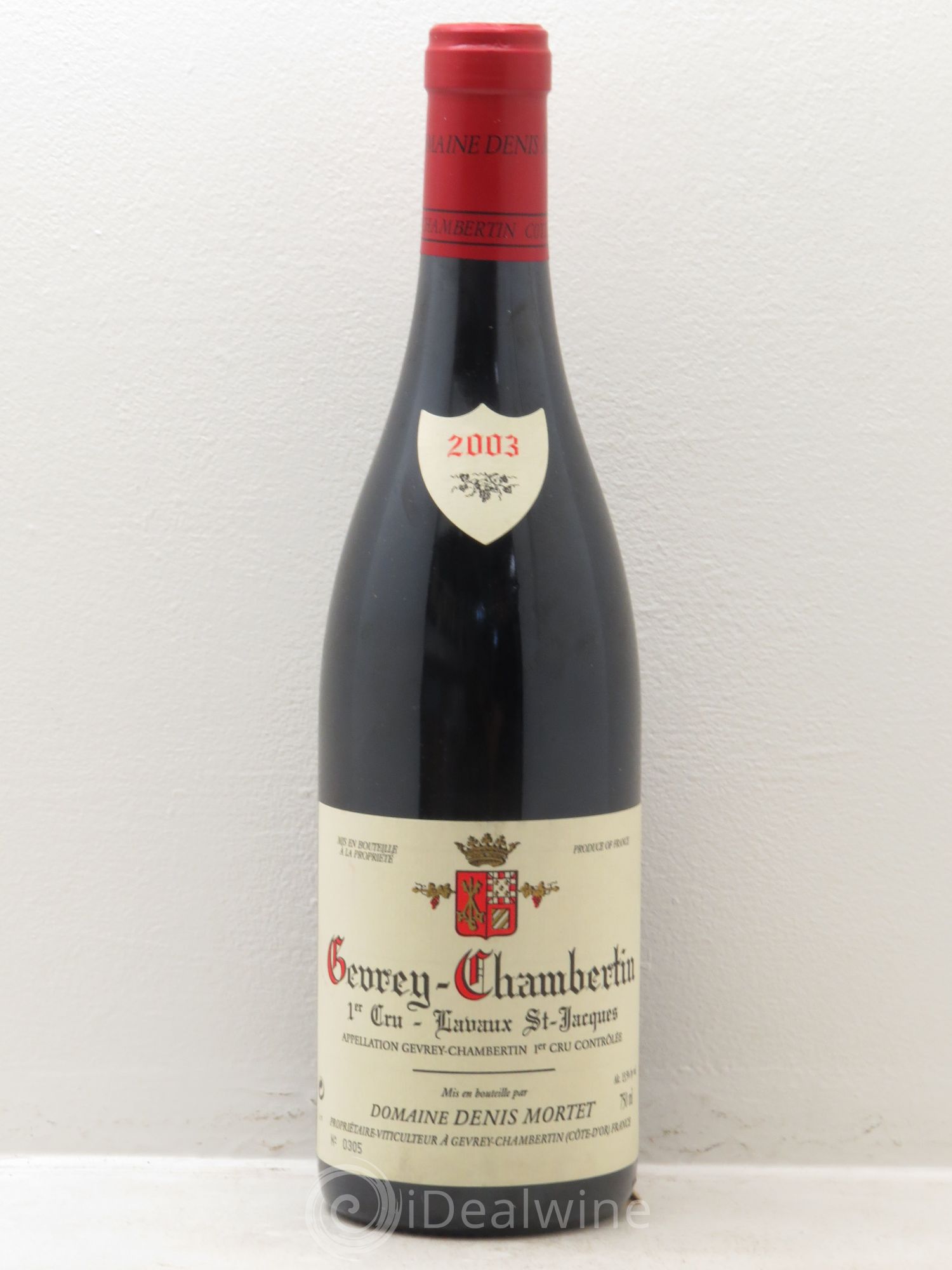 Gevrey-Chambertin 1er Cru Lavaux Saint Jacques Denis Mortet (Domaine) 2003 - Lot de 1 bouteille - 0