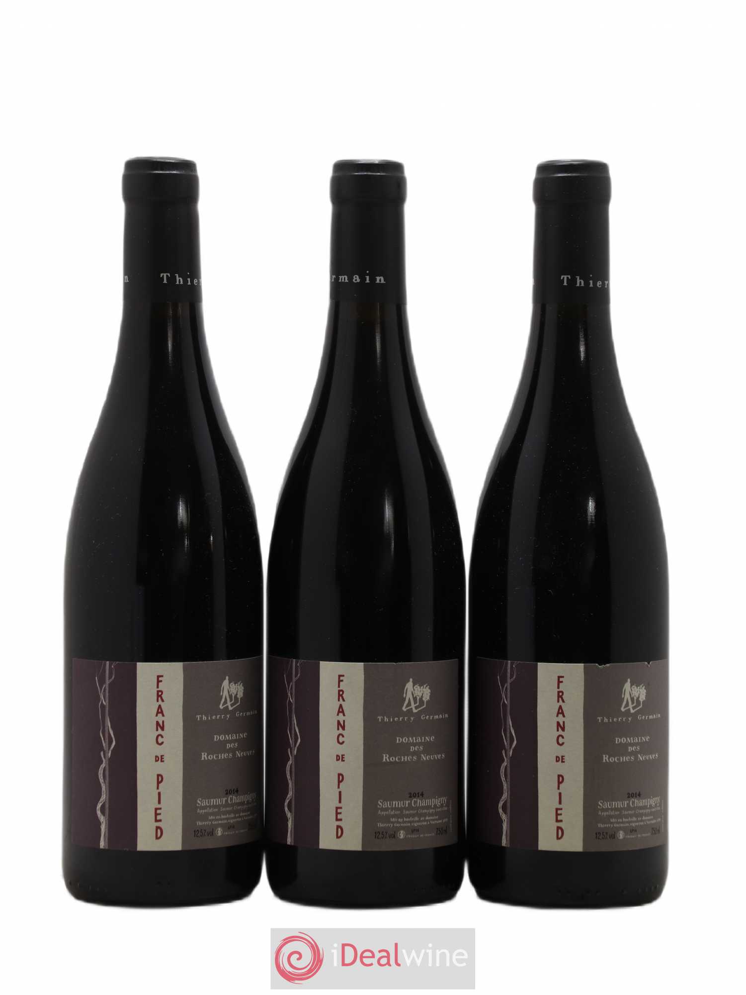 Saumur-Champigny Franc de pied Domaine des Roches Neuves - Thierry Germain 2014 - Lot de 3 bouteilles - 0