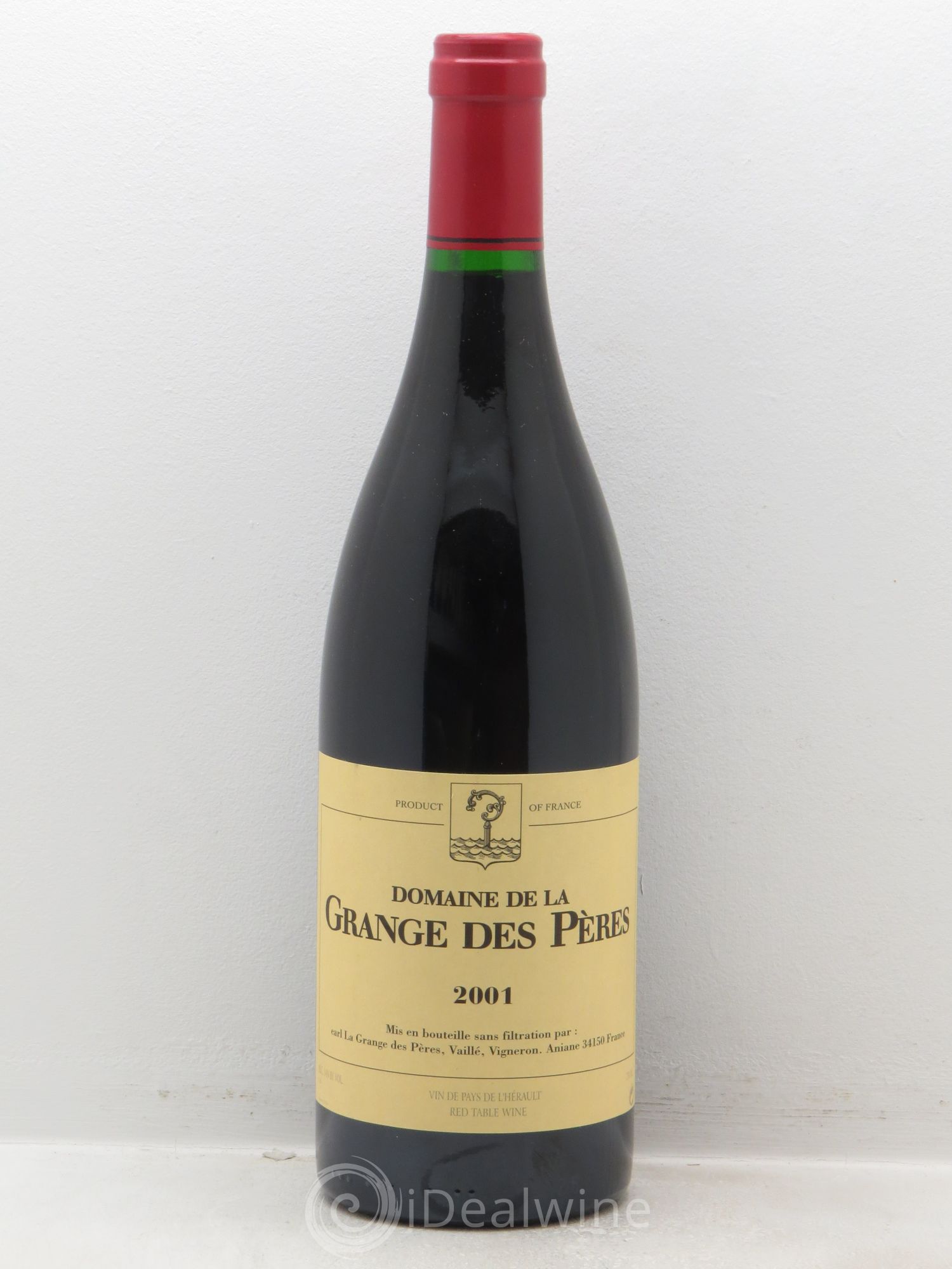 Pays d'Hérault Grange des Pères Laurent Vaillé 2001 - Lot de 1 bouteille - 0
