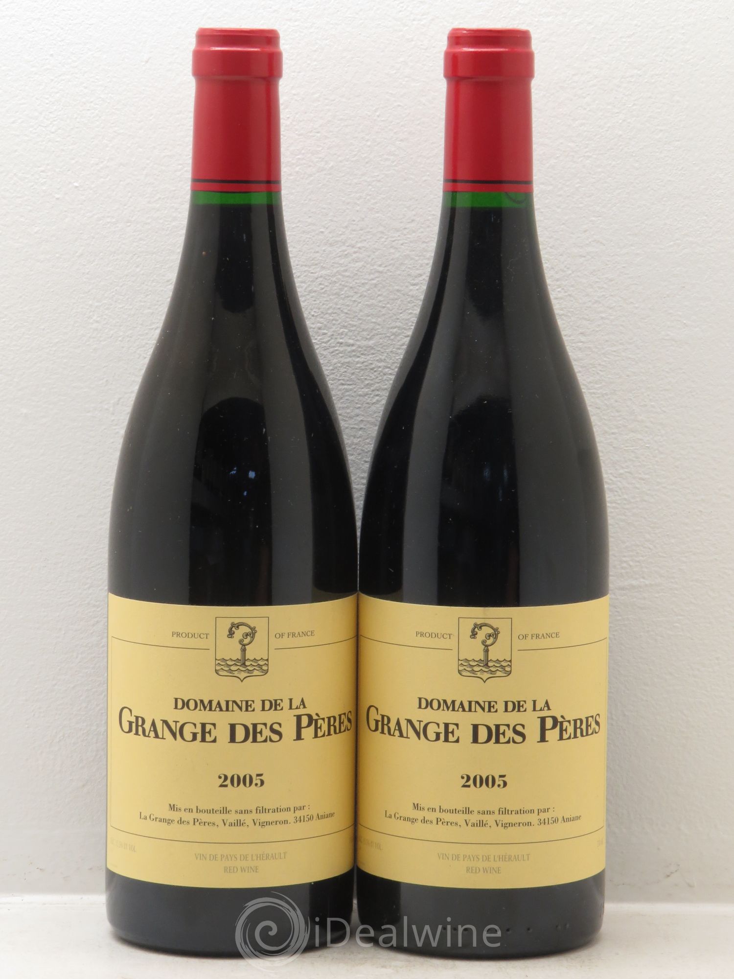 Pays d'Hérault Grange des Pères Laurent Vaillé 2005 - Lot de 2 bouteilles - 0